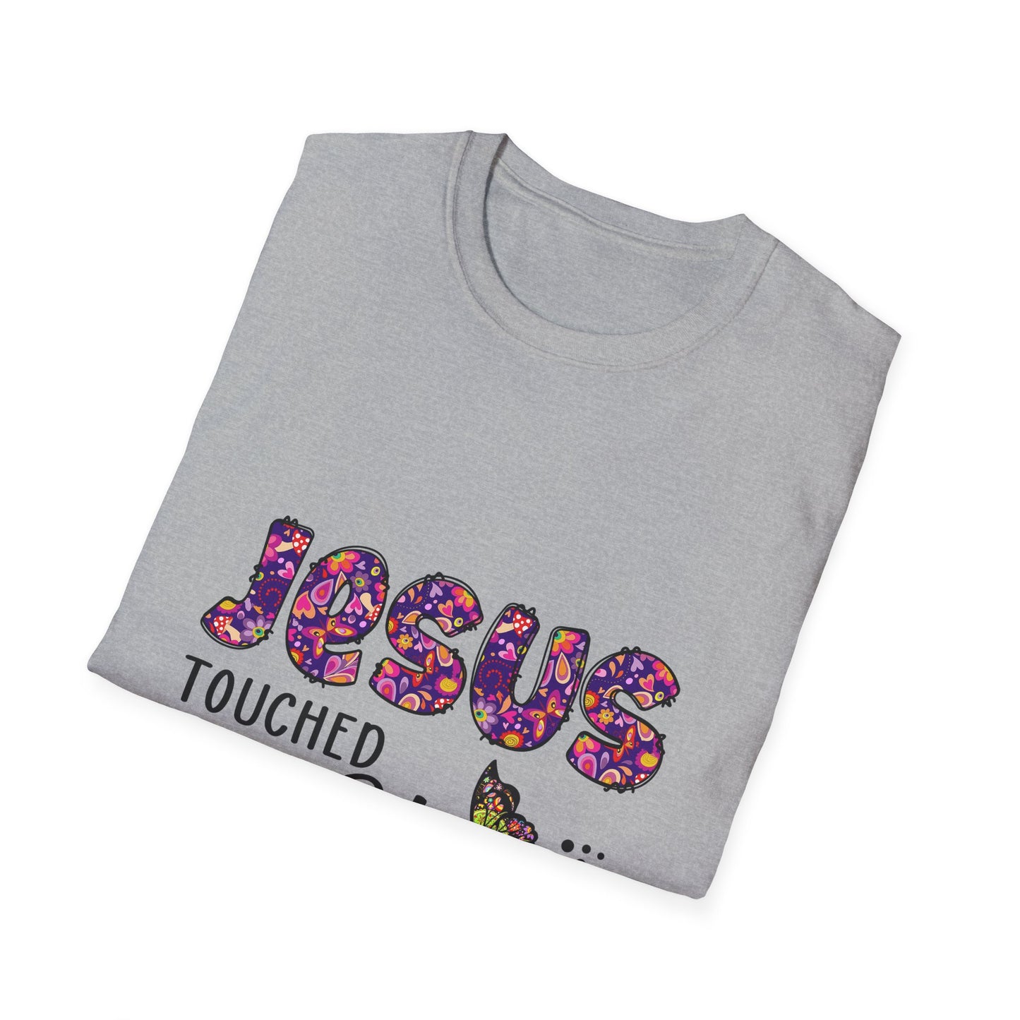 Jesus Touched My Heart Unisex T-Shirt, Spiritual Tee, Christian Gift, Inspirational Shirt, Faith Clothing