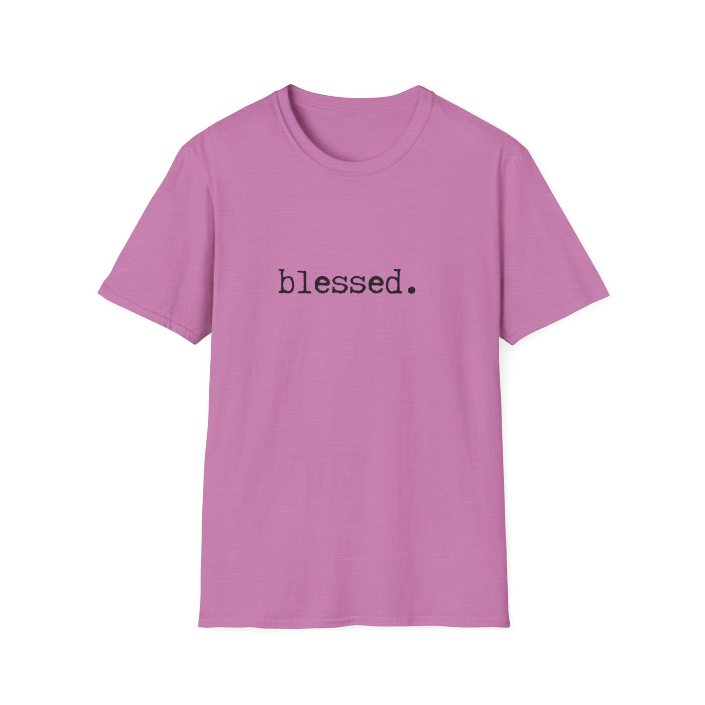 Blessed Unisex Softstyle T-Shirt, Minimalist tee, minimalist fashion, Simple message t-shirt, gift for him, gift for her, message tee