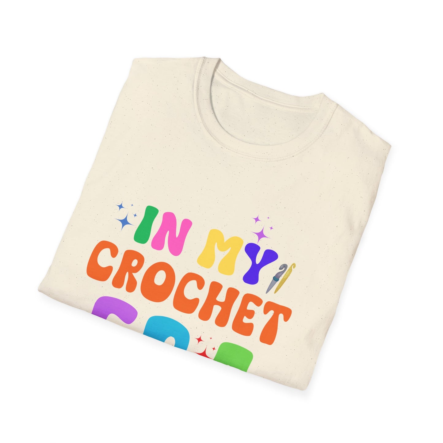Crocheting Era Unisex T-Shirt, Handmade Crochet Lover Tee, Vintage Style Knitting Shirt, Crafty Gift for Knitters, Soft Cotton Top