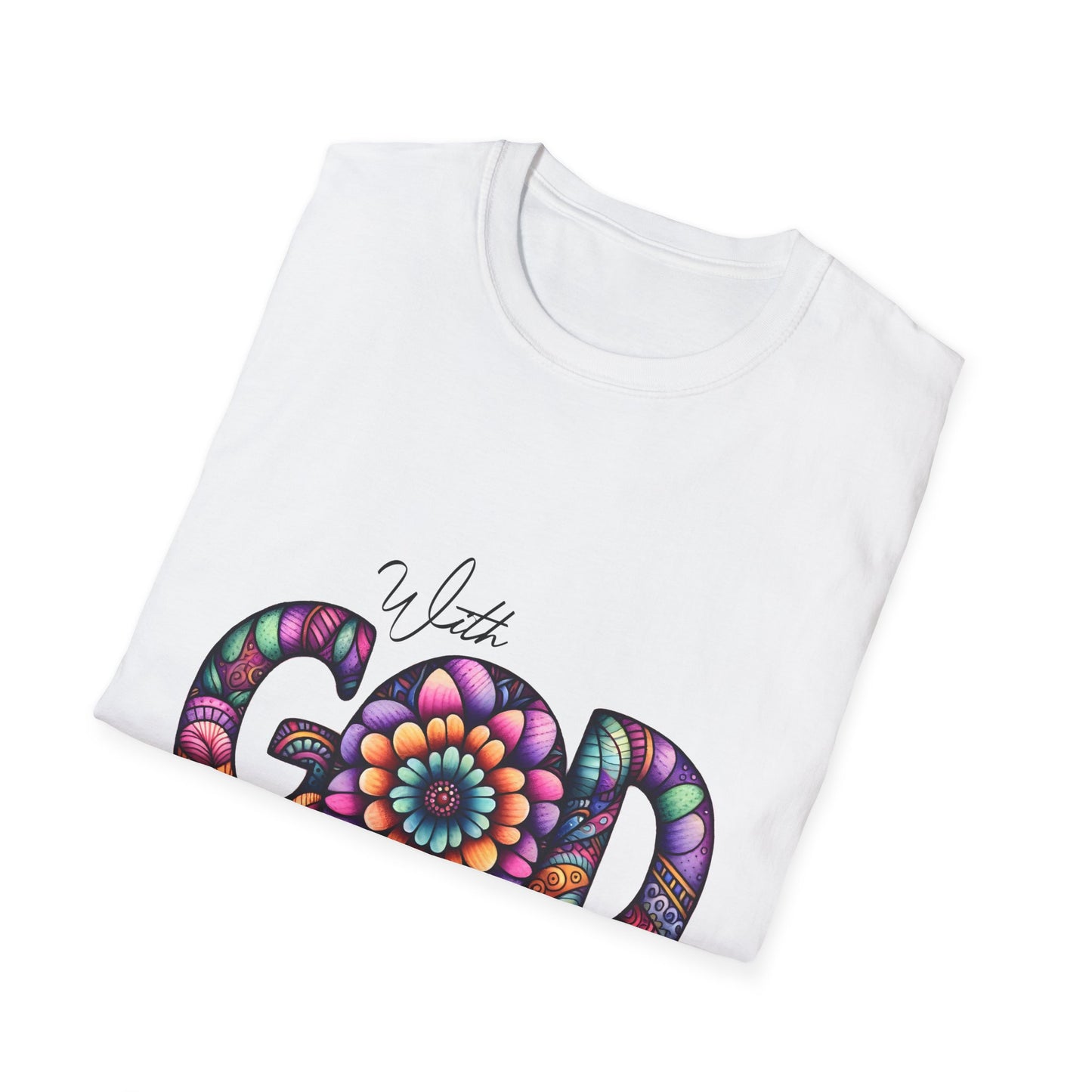 Christian Faith Inspirational Tee, Unisex Graphic Shirt, Religious Quote Apparel, Comfortable Cotton Blend Clothing, Positive Message Top