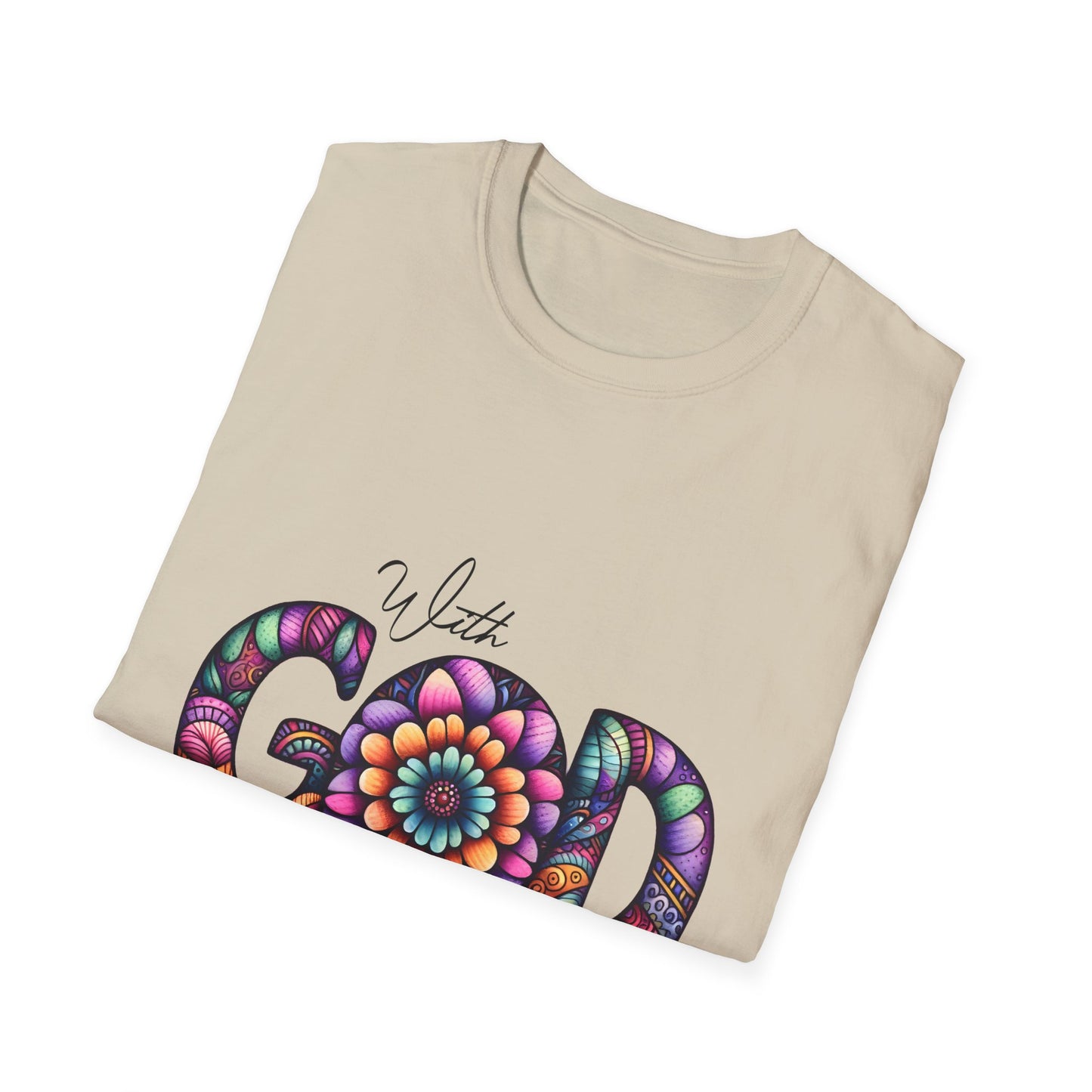 Christian Faith Inspirational Tee, Unisex Graphic Shirt, Religious Quote Apparel, Comfortable Cotton Blend Clothing, Positive Message Top