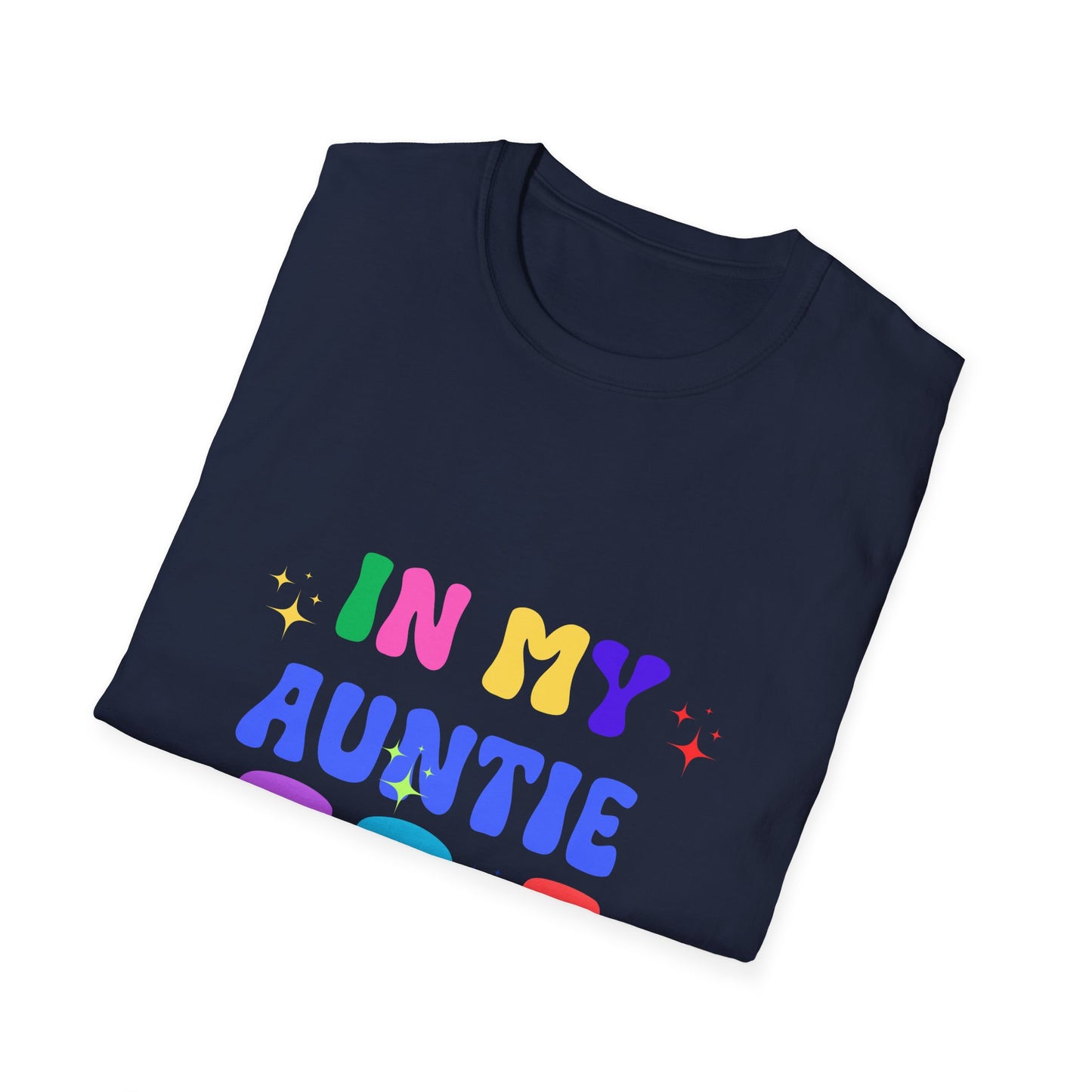 Vintage Auntie Era Unisex Softstyle T-Shirt, Retro Tee for Nostalgic Vibes, Family Reunion Gift, Hipster Shirt, Classic Aunt Apparel, 90s