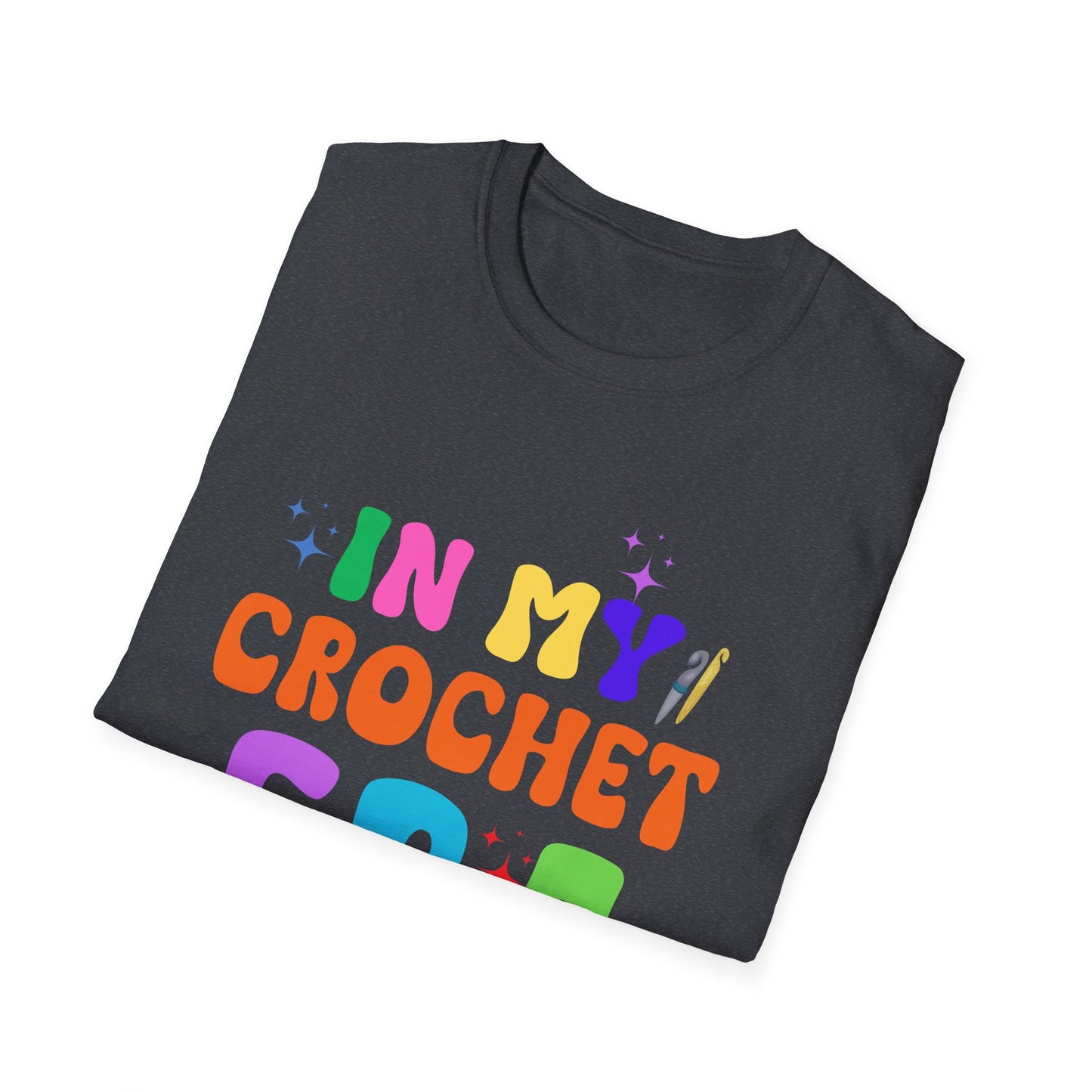 Crocheting Era Unisex T-Shirt, Handmade Crochet Lover Tee, Vintage Style Knitting Shirt, Crafty Gift for Knitters, Soft Cotton Top