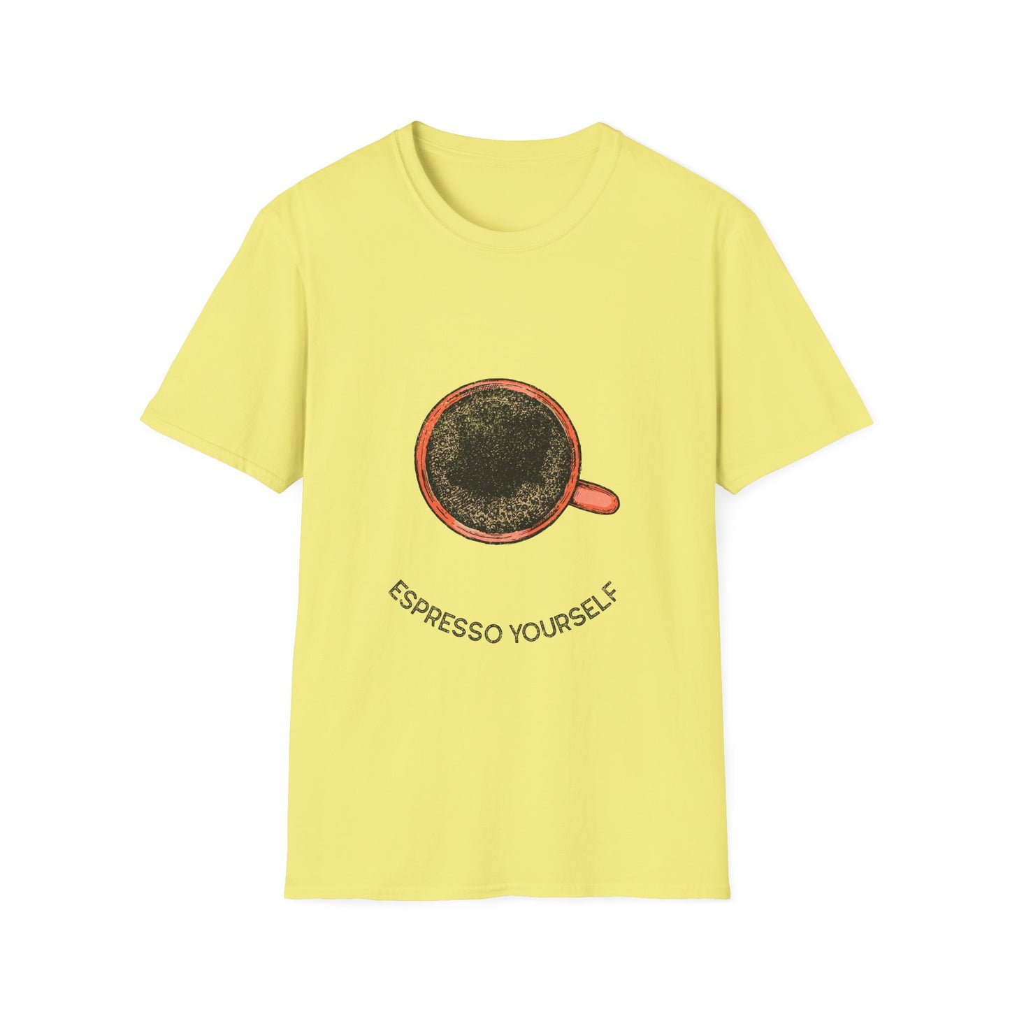 Espresso Yourself Unisex Softstyle T-Shirt, Coffee Lover Tee, Funny Coffee Shirt, Gift for Coffee Drinkers, Coffee Obsessed Apparel