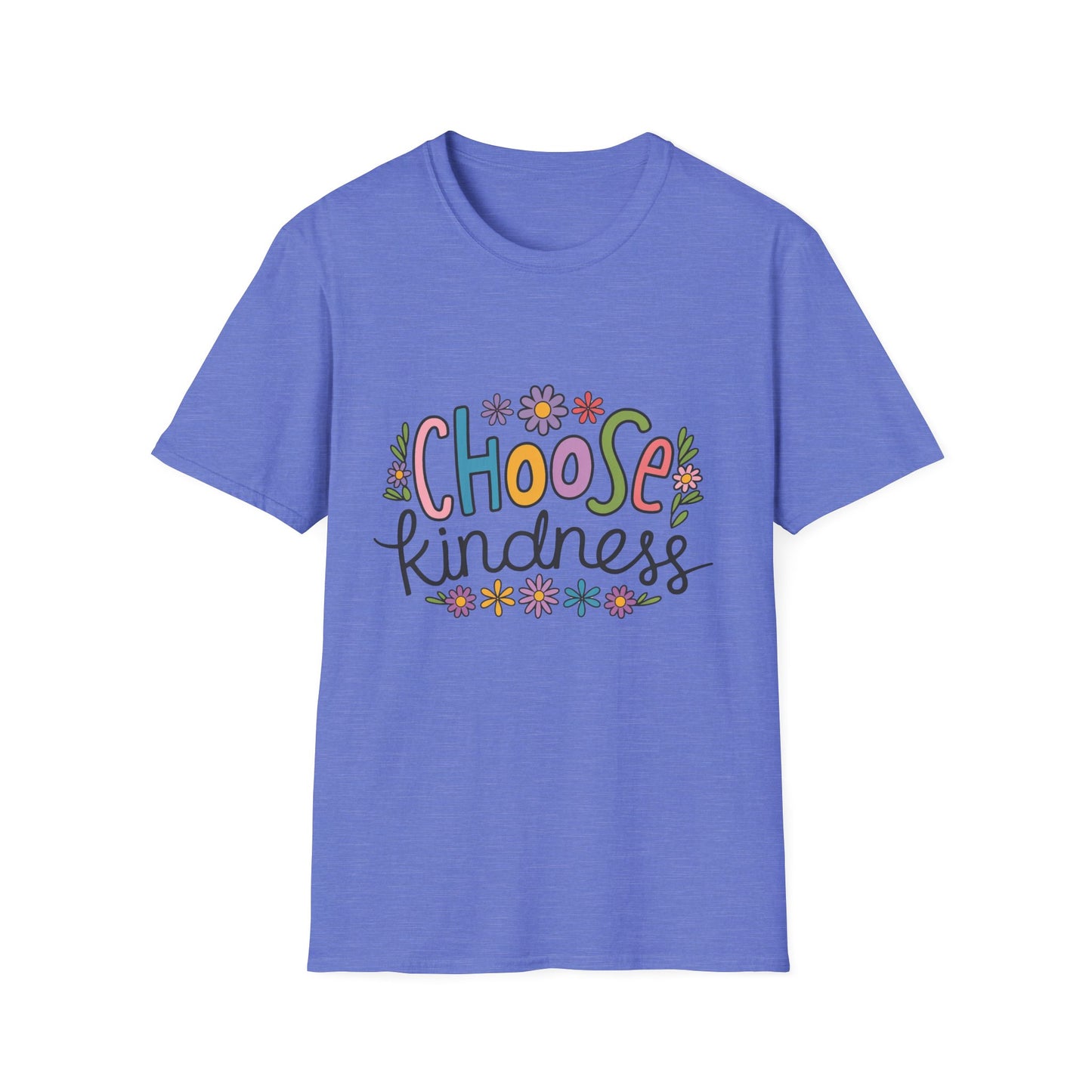 Choose Kindness Unisex Softstyle T-Shirt, Inspirational Tee, Positive Quote Shirt, Gift for Him or Her, Birthday Present