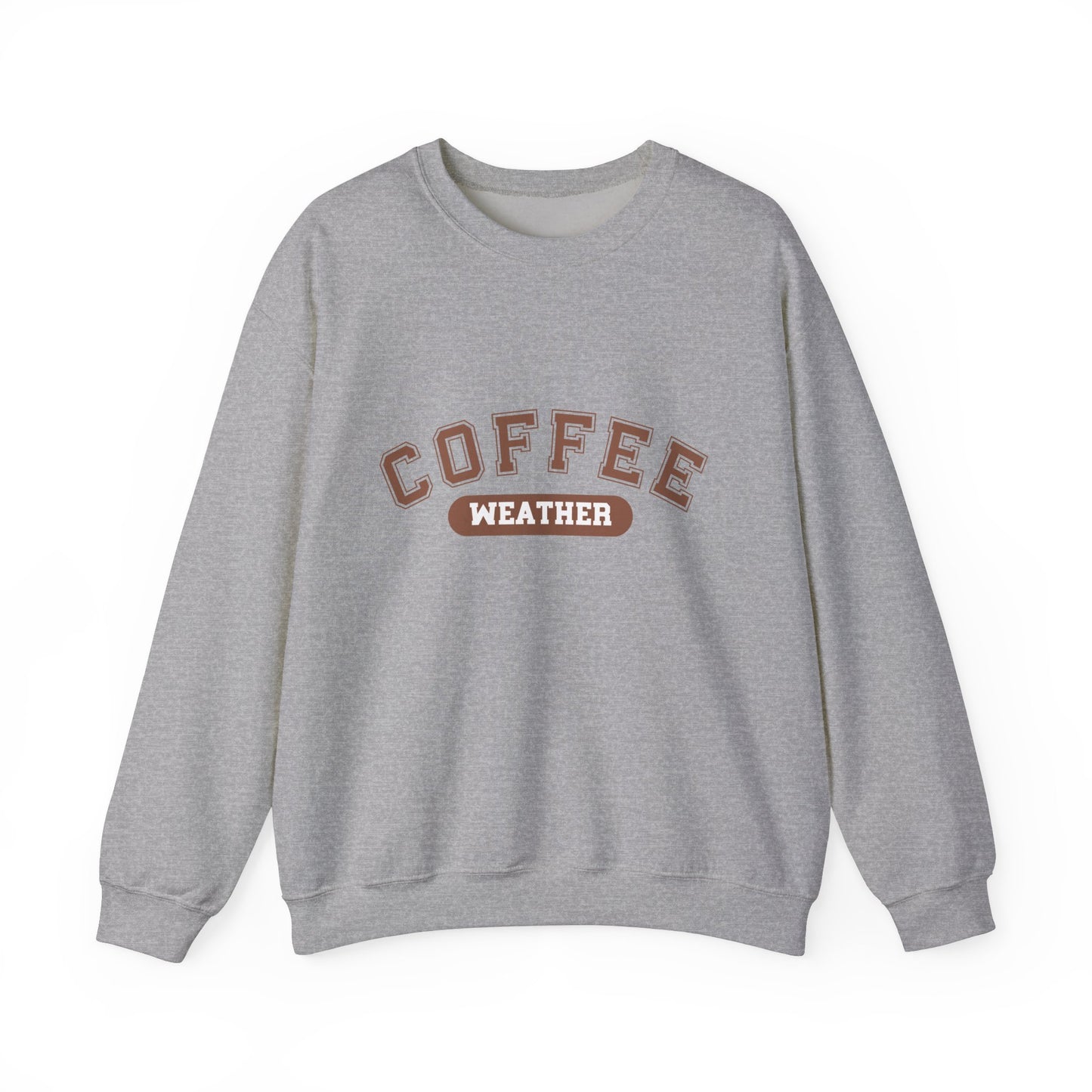 Coffee Weather Sweatshirt, Cozy Winter Jumper, Warm Fall Pullover, Gift for Coffee Lovers, Hygge Clothing, Comfy Sweater