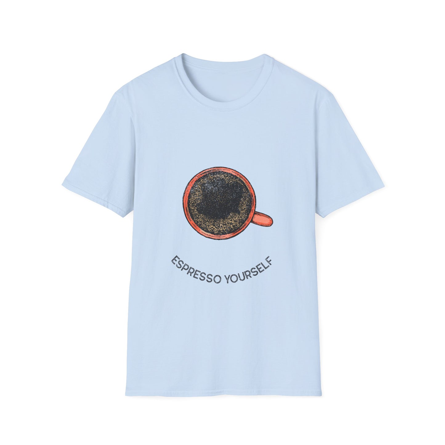 Espresso Yourself Unisex Softstyle T-Shirt, Coffee Lover Tee, Funny Coffee Shirt, Gift for Coffee Drinkers, Coffee Obsessed Apparel