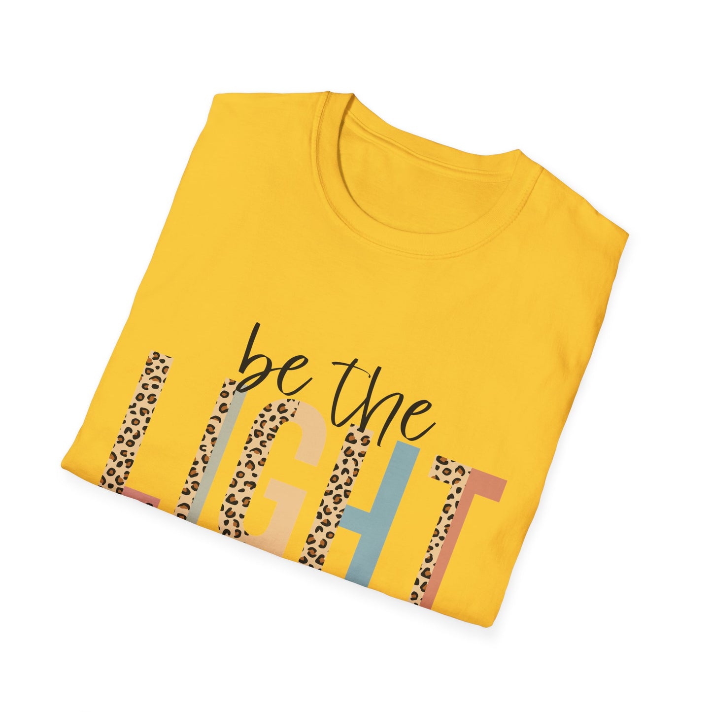 Religious Scripture Unisex T-Shirt, Inspirational Christian Tee, Be the Light Bible Verse Shirt, Matthew 5:14 Clothing, Spiritual Gift Top