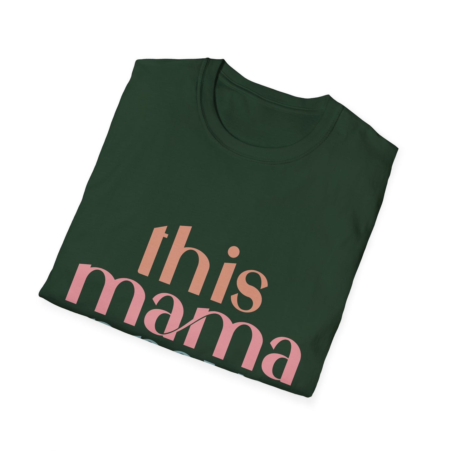 Praying Mama Unisex Softstyle T-Shirt, Mother's Day Gift, Christian Tee, Religious Shirt, Mom Prayer Apparel