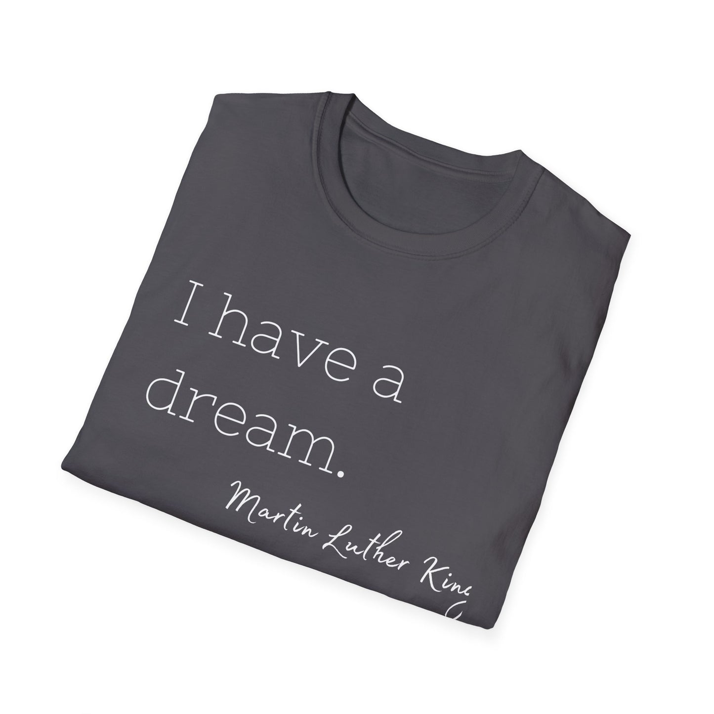 Martin Luther King Jr Quote Unisex Softstyle T-Shirt, Inspirational Tee, Civil Rights Activist, Black History Month Shirt, Equality Clothing