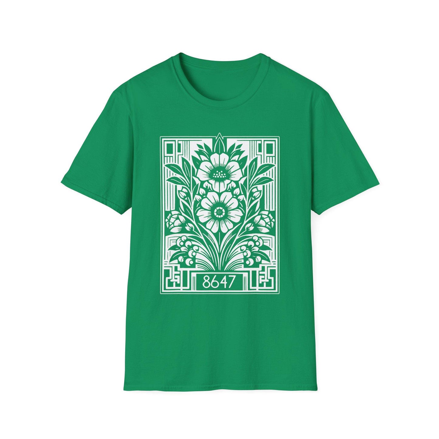 Subtle Anti Trump 8647 Floral Graphic Unisex T-Shirt, Resist Statement Tee, Protest Shirt, Political Activist Top, Feminist Apparel