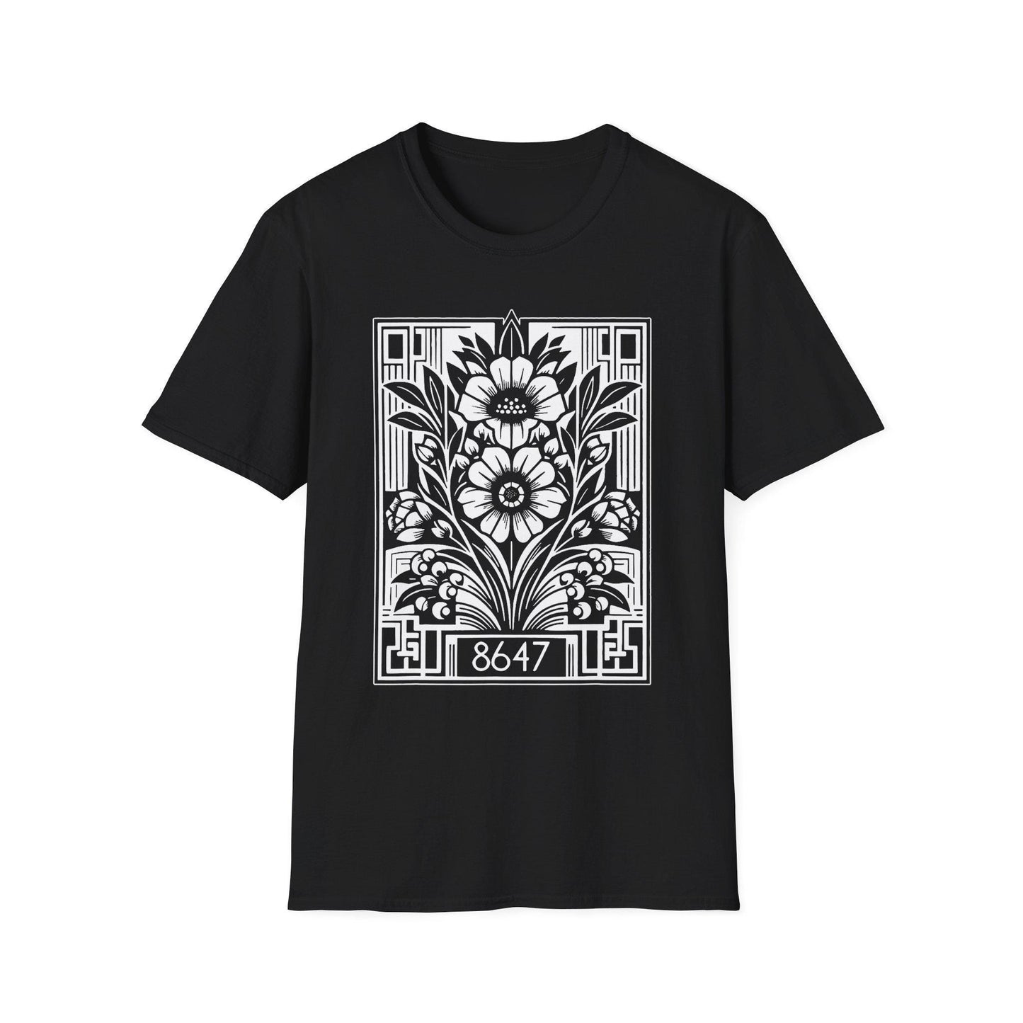 Subtle Anti Trump 8647 Floral Graphic Unisex T-Shirt, Resist Statement Tee, Protest Shirt, Political Activist Top, Feminist Apparel