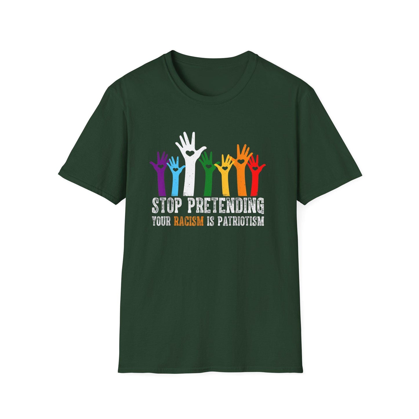 Stop Pretending Unisex Softstyle T-Shirt, Pride Awareness Tee, Activism Shirt, LGBTQ+ Support, Social Justice Apparel