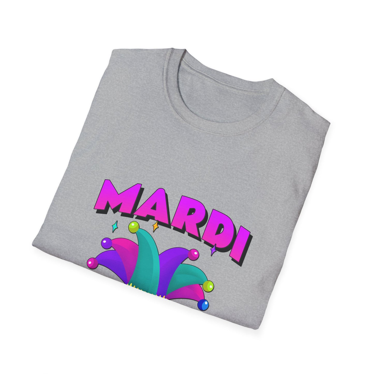 Mardi Gras T-Shirt, Fat Tuesday Tee, Carnival Shirt, Unisex Softstyle Top, Festival Wear