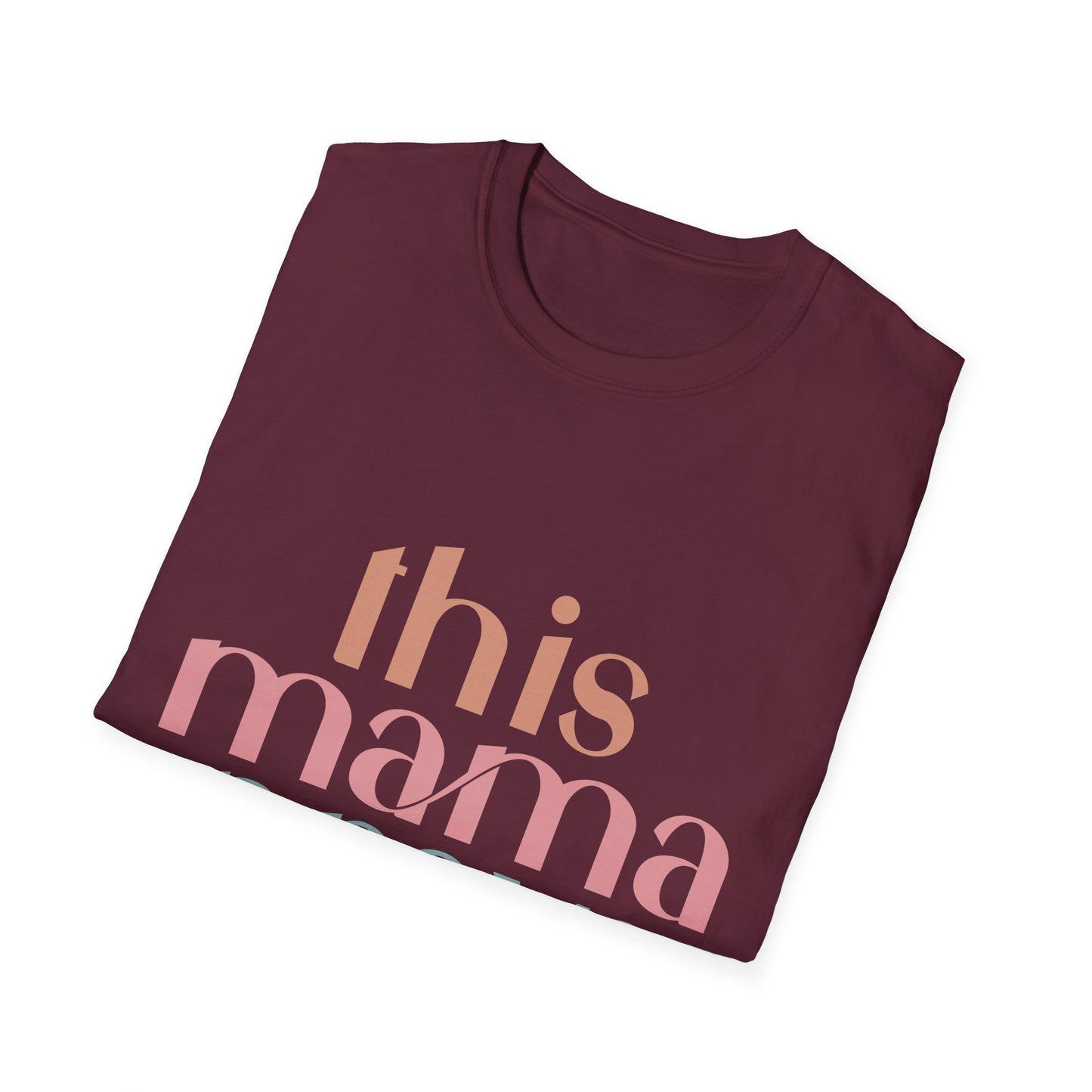 Praying Mama Unisex Softstyle T-Shirt, Mother's Day Gift, Christian Tee, Religious Shirt, Mom Prayer Apparel