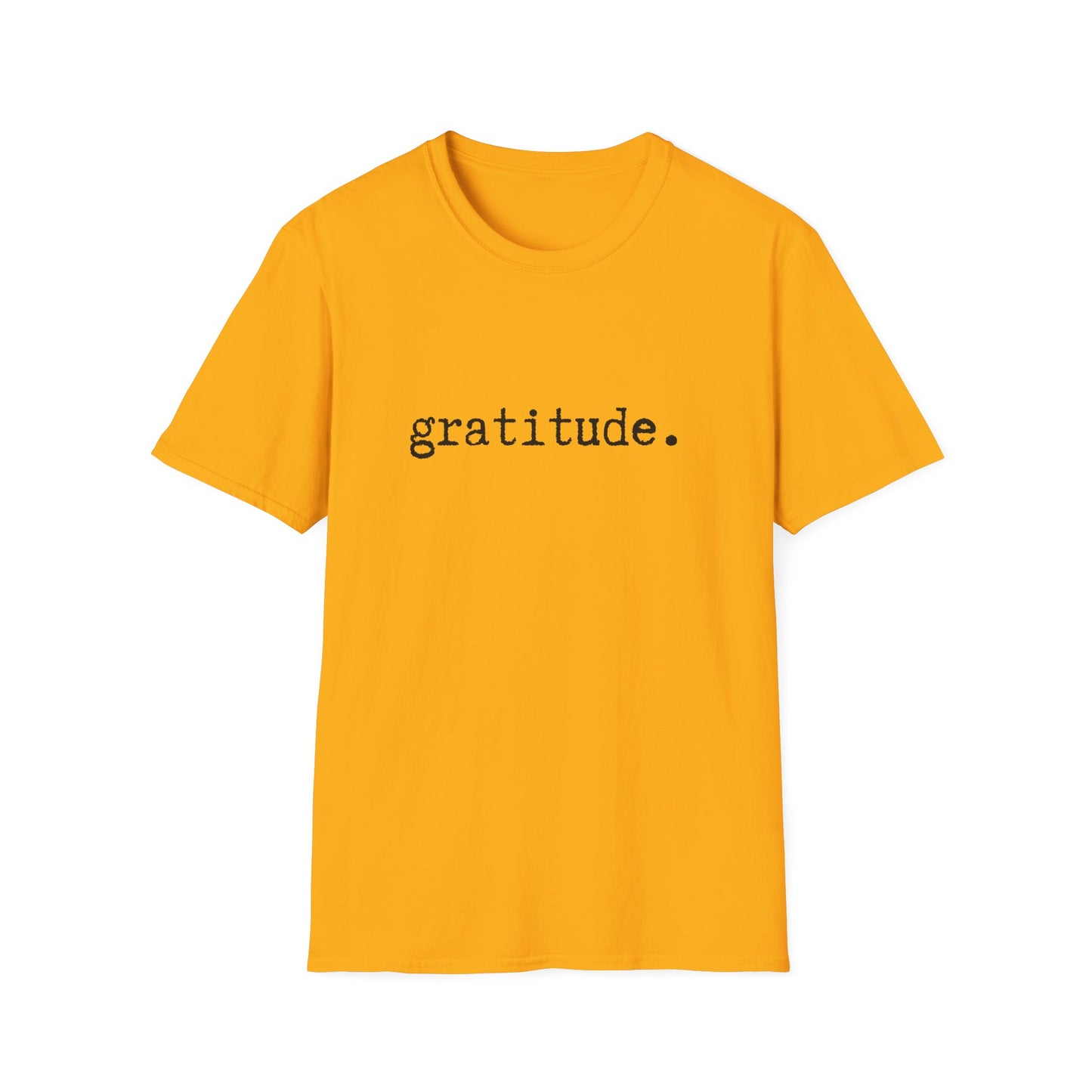 Gratitude Minimalist Softstyle Unisex T-Shirt, Thankful Appreciation Tee, Positive Vibes Shirt, Thank You Minimalist Top, Grateful Gift Idea