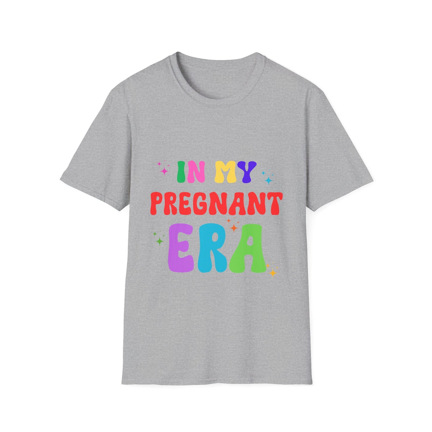 In My Pregnant Era Unisex T-Shirt - Funny Pregnancy Announcement Tee, Maternity Shirt, Baby Shower Gift, Gender Reveal Outfit, Mom to Be Top
