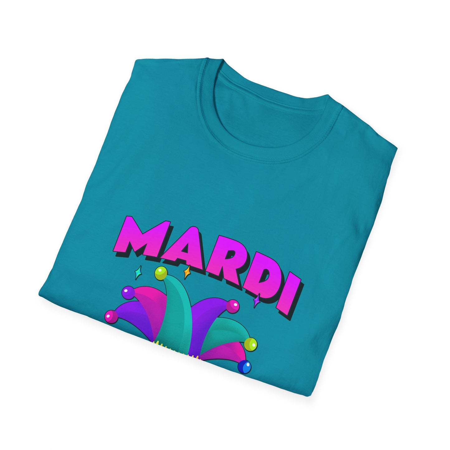 Mardi Gras T-Shirt, Fat Tuesday Tee, Carnival Shirt, Unisex Softstyle Top, Festival Wear