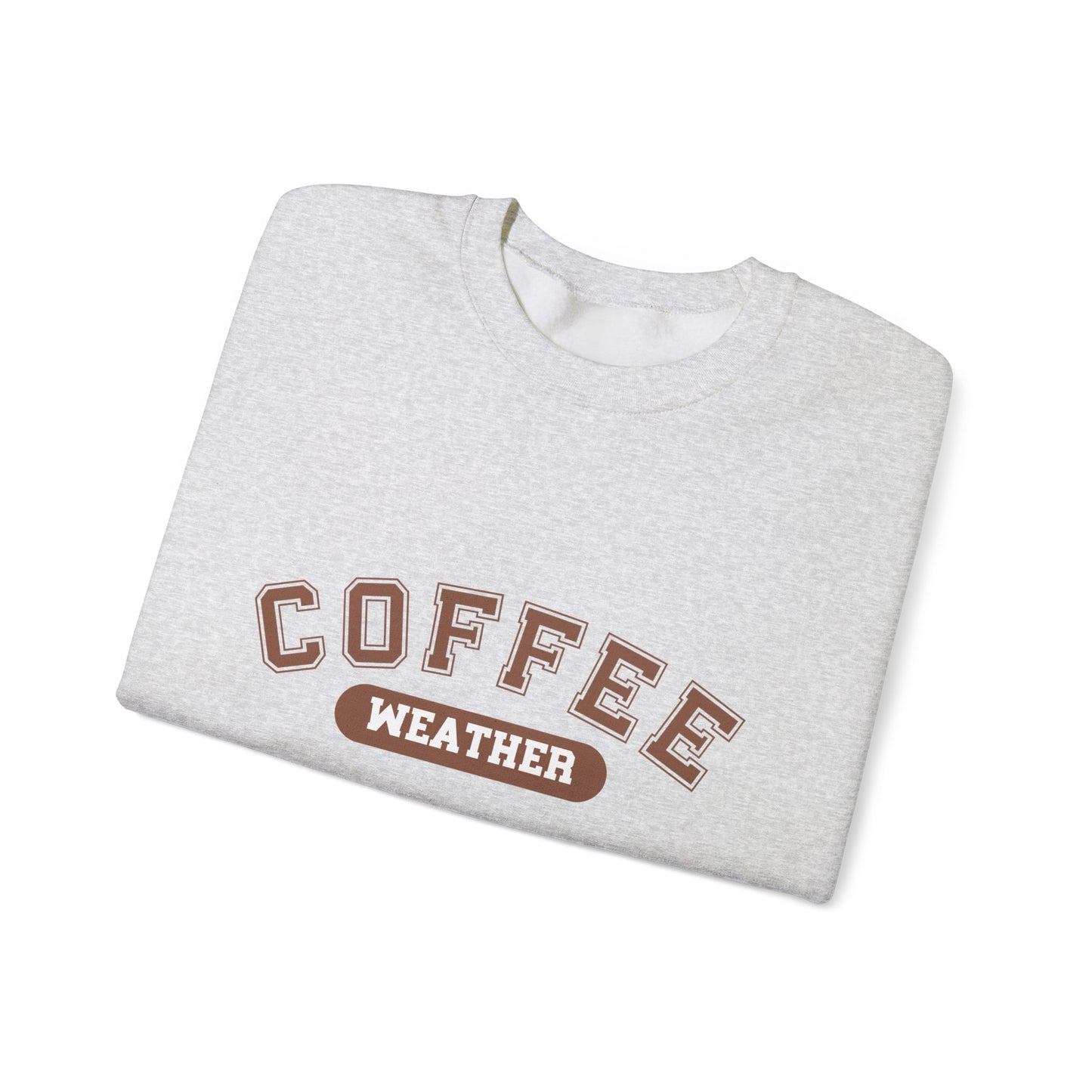 Coffee Weather Sweatshirt, Cozy Winter Jumper, Warm Fall Pullover, Gift for Coffee Lovers, Hygge Clothing, Comfy Sweater