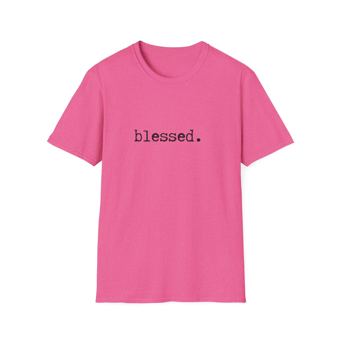 Blessed Unisex Softstyle T-Shirt, Minimalist tee, minimalist fashion, Simple message t-shirt, gift for him, gift for her, message tee