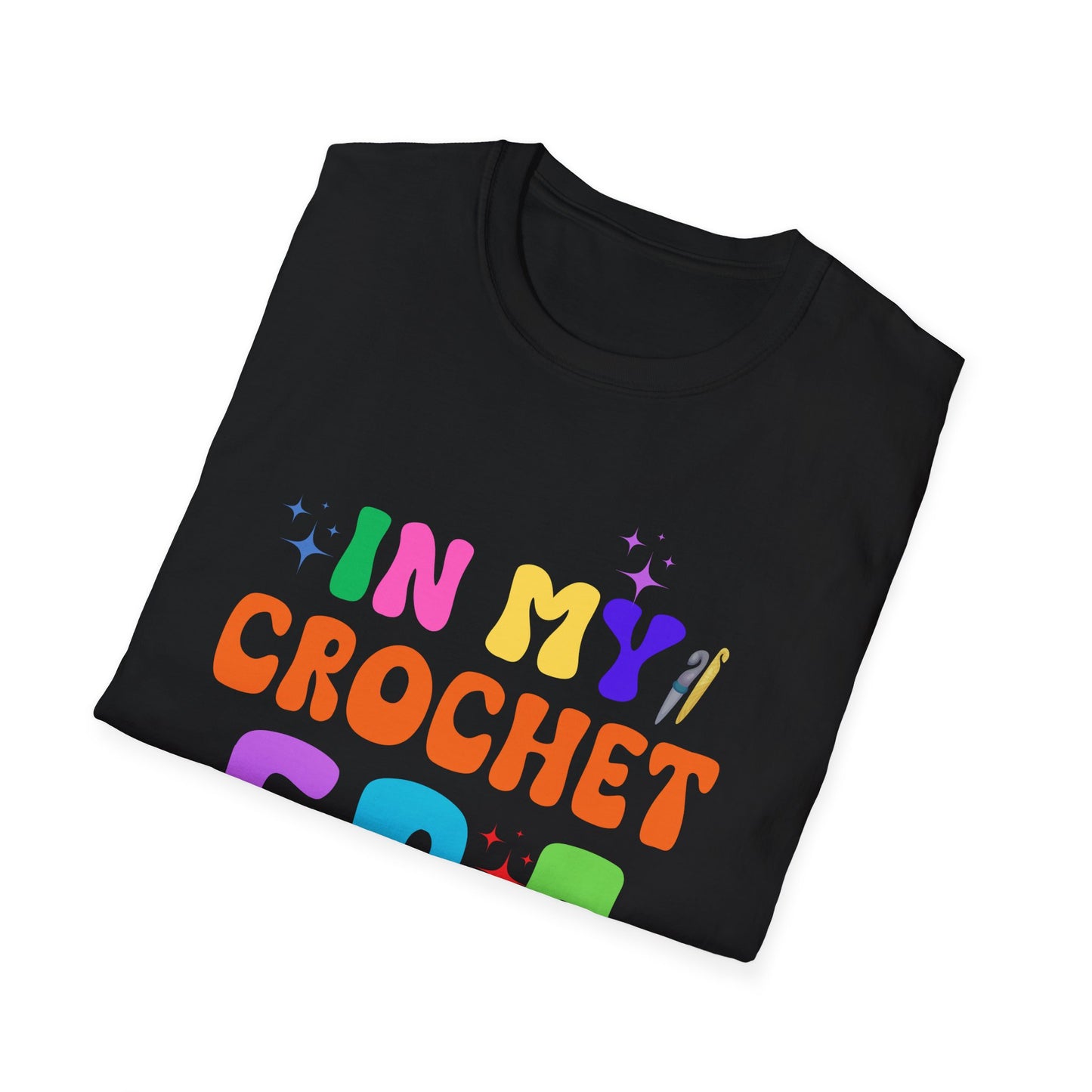 Crocheting Era Unisex T-Shirt, Handmade Crochet Lover Tee, Vintage Style Knitting Shirt, Crafty Gift for Knitters, Soft Cotton Top