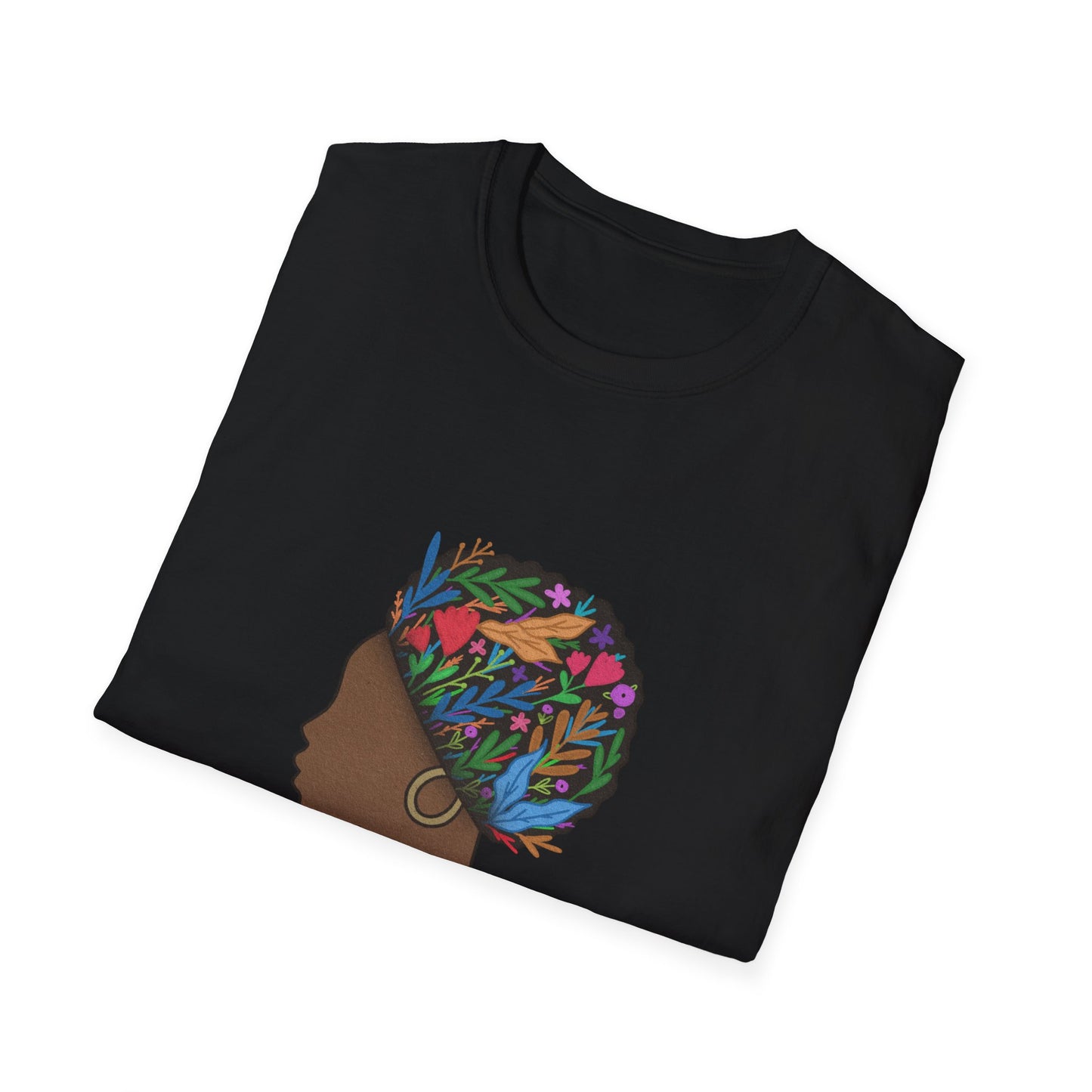 Never Forget Your Roots Graphic Unisex Softstyle T-Shirt, African American Heritage Tee, Juneteenth Gift, Black Lives Matter Apparel