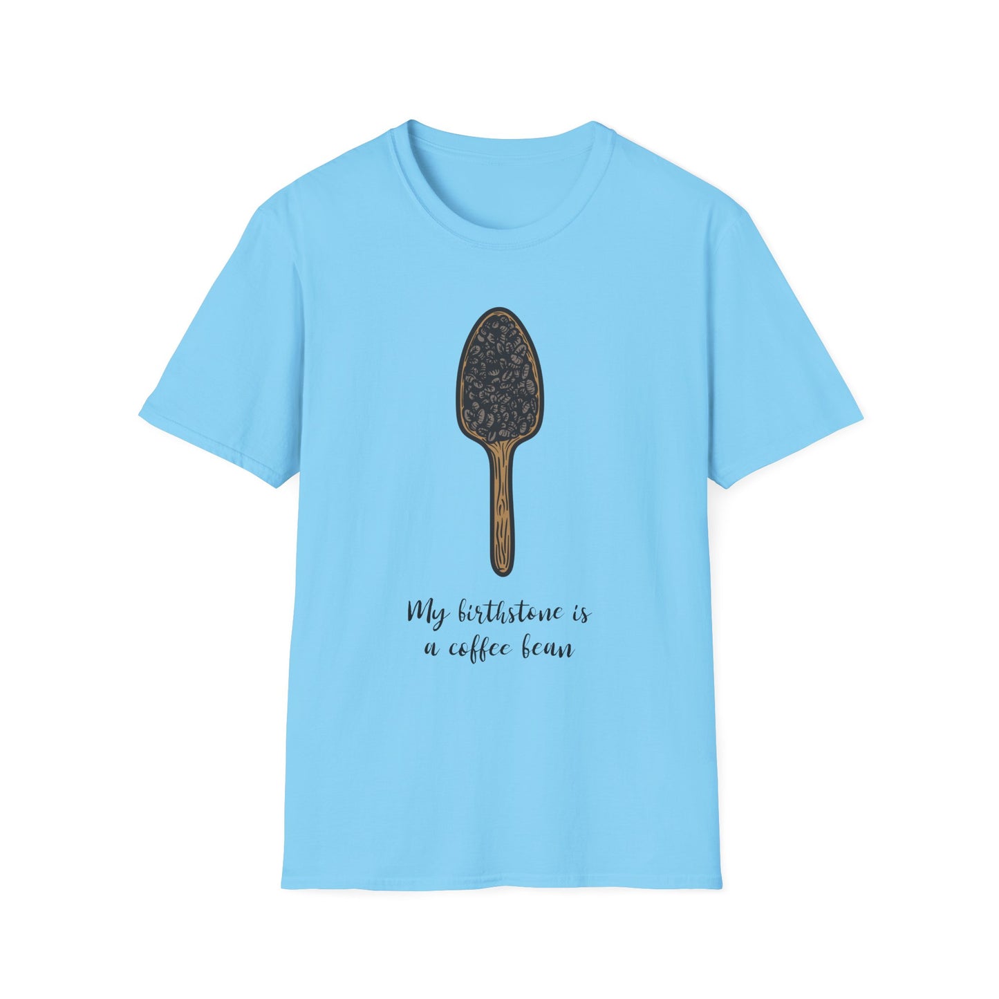 Coffee Bean Birthstone Unisex T-Shirt, Coffee Lover Tee, Funny Coffee Shirt, Gift for Coffee Drinkers, Coffee Obsessed Apparel