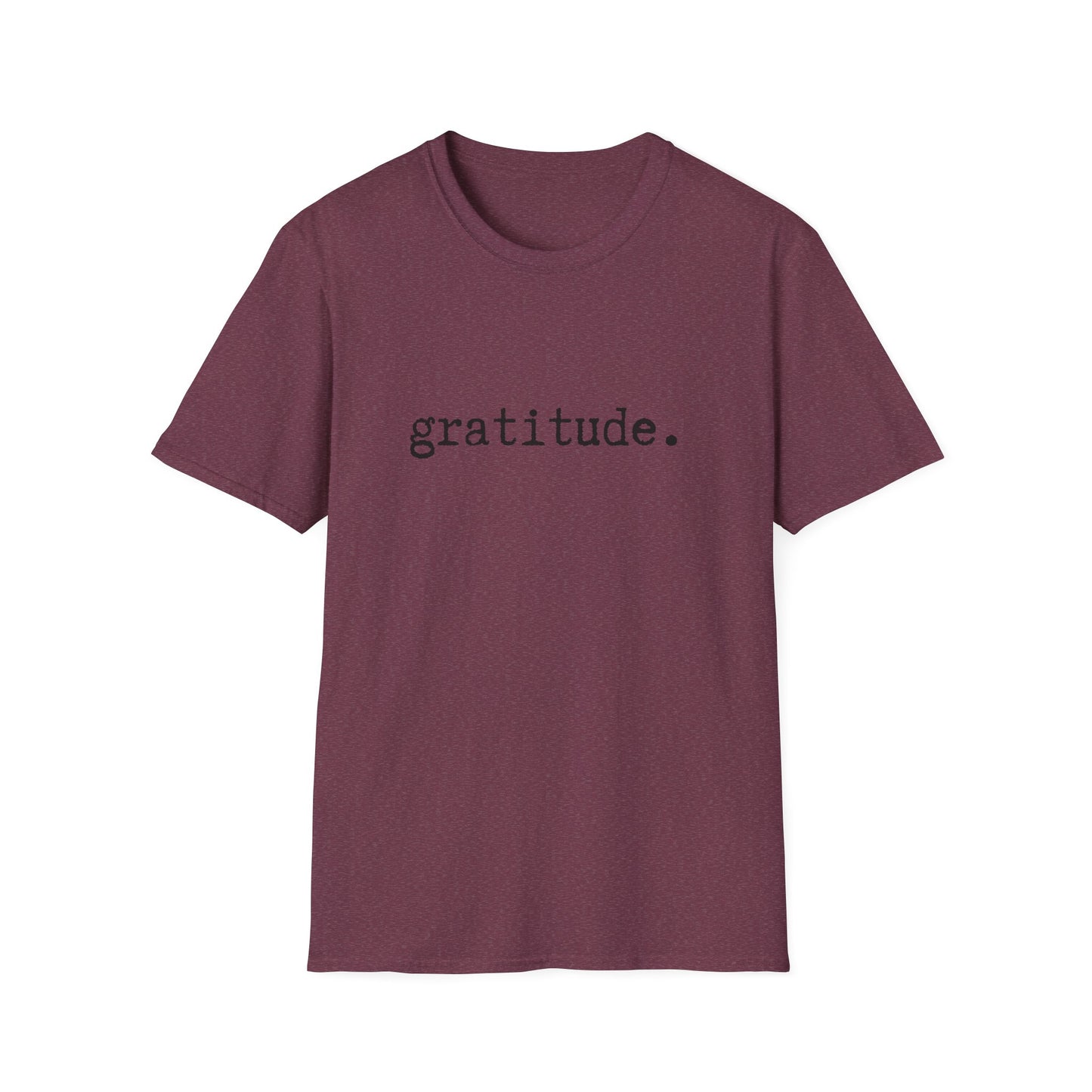Gratitude Minimalist Softstyle Unisex T-Shirt, Thankful Appreciation Tee, Positive Vibes Shirt, Thank You Minimalist Top, Grateful Gift Idea