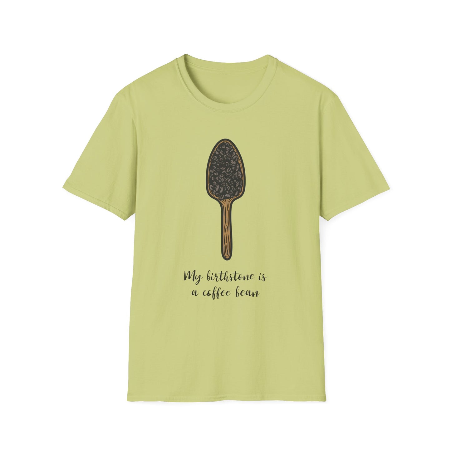 Coffee Bean Birthstone Unisex T-Shirt, Coffee Lover Tee, Funny Coffee Shirt, Gift for Coffee Drinkers, Coffee Obsessed Apparel