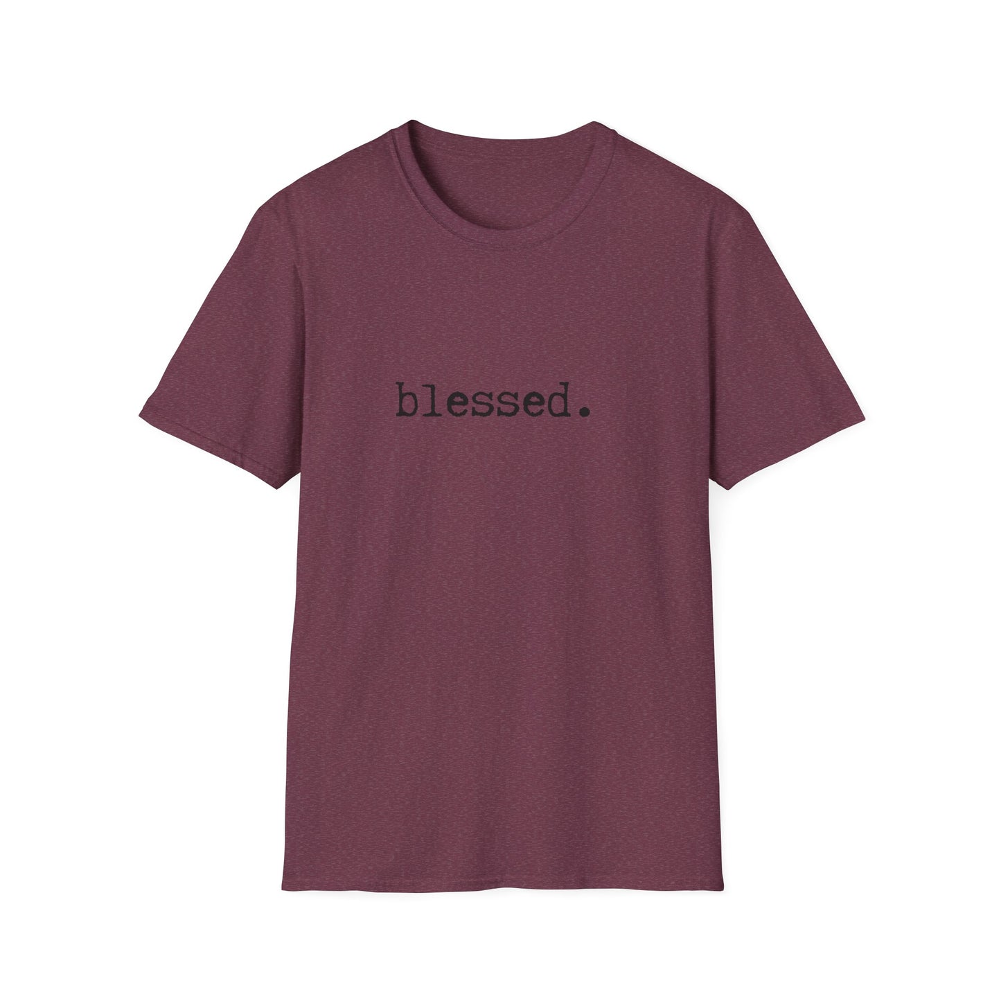 Blessed Unisex Softstyle T-Shirt, Minimalist tee, minimalist fashion, Simple message t-shirt, gift for him, gift for her, message tee