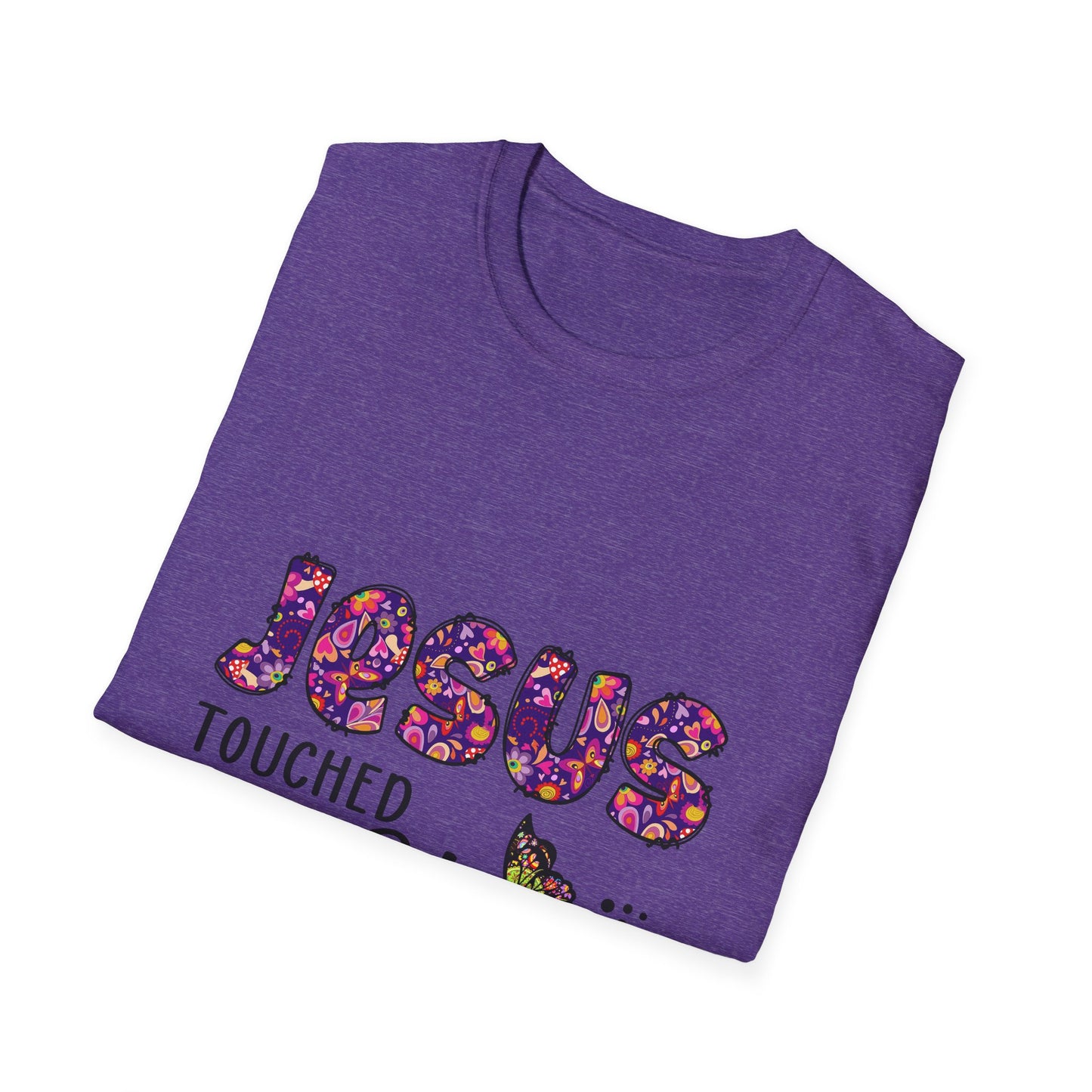Jesus Touched My Heart Unisex T-Shirt, Spiritual Tee, Christian Gift, Inspirational Shirt, Faith Clothing
