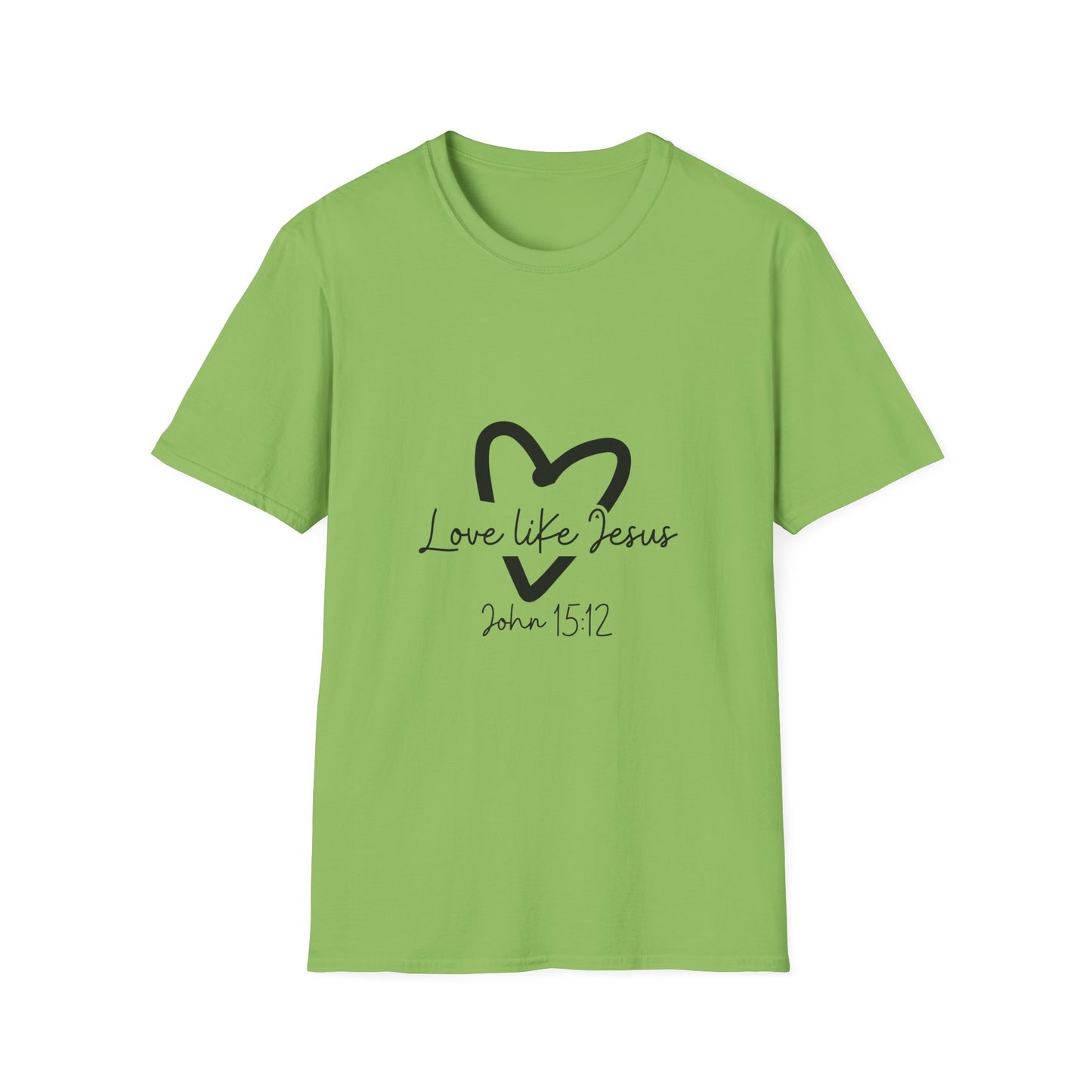 Christian Unisex T-Shirt, Inspirational Jesus Tee, Religious Graphic Tee, Comfortable Softstyle Top, Christian Gift, Printed Front and Back