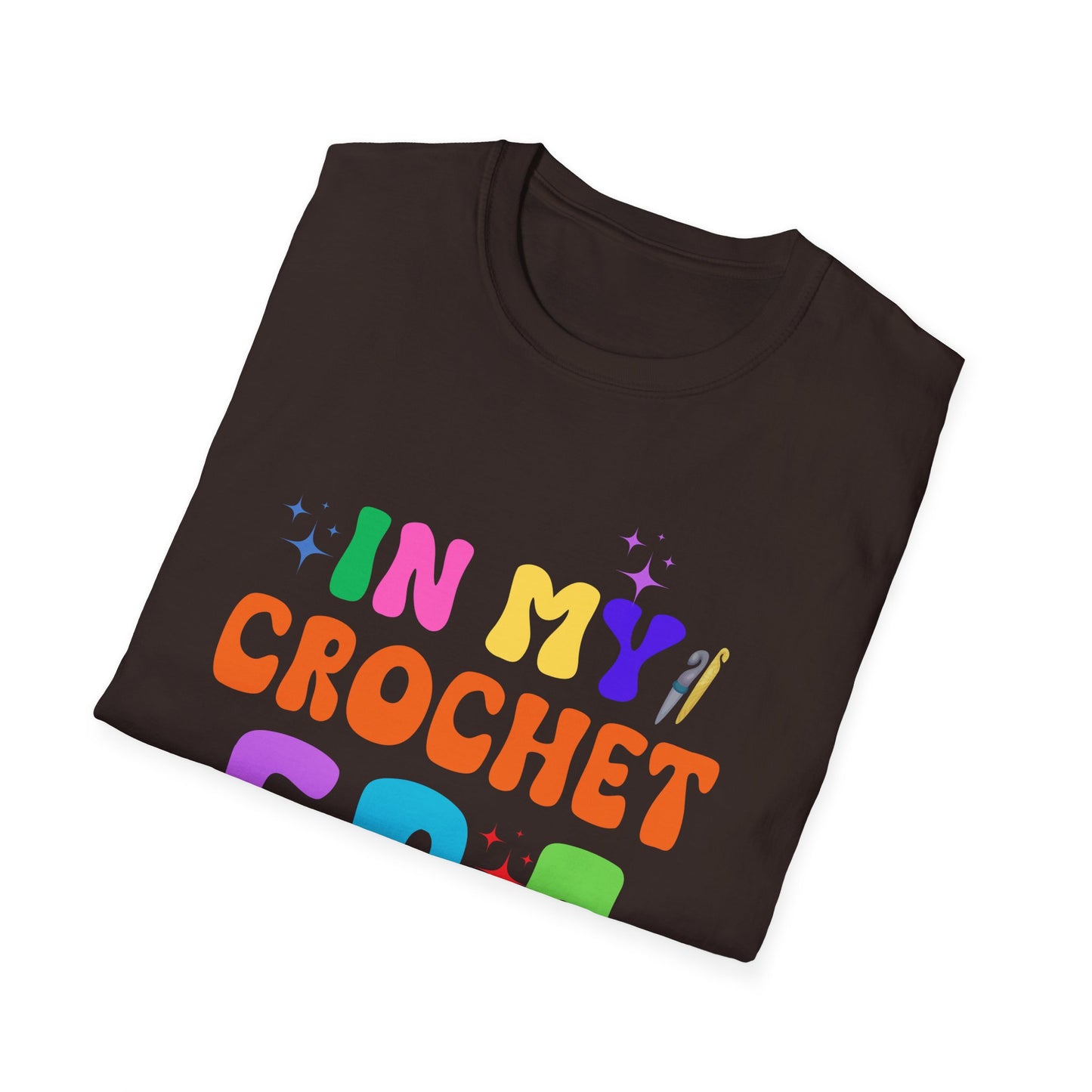 Crocheting Era Unisex T-Shirt, Handmade Crochet Lover Tee, Vintage Style Knitting Shirt, Crafty Gift for Knitters, Soft Cotton Top