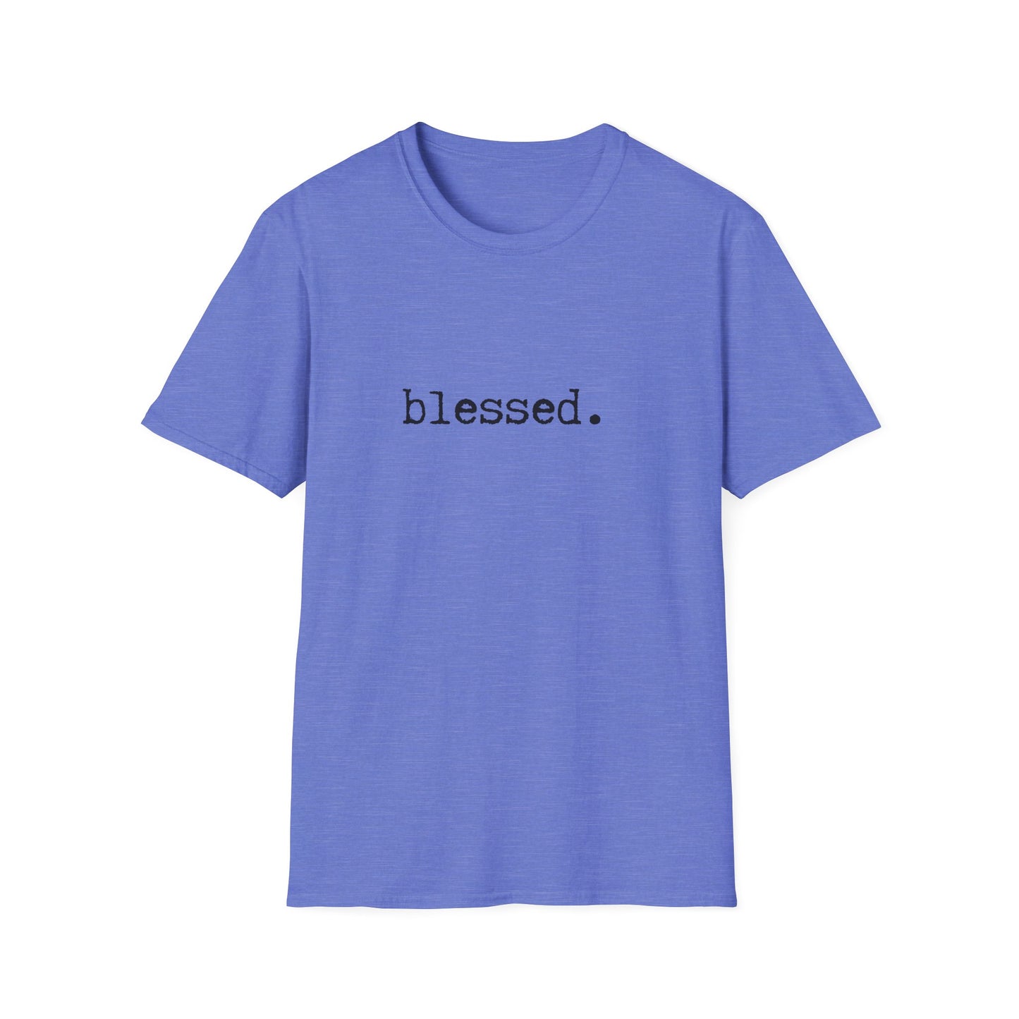 Blessed Unisex Softstyle T-Shirt, Minimalist tee, minimalist fashion, Simple message t-shirt, gift for him, gift for her, message tee