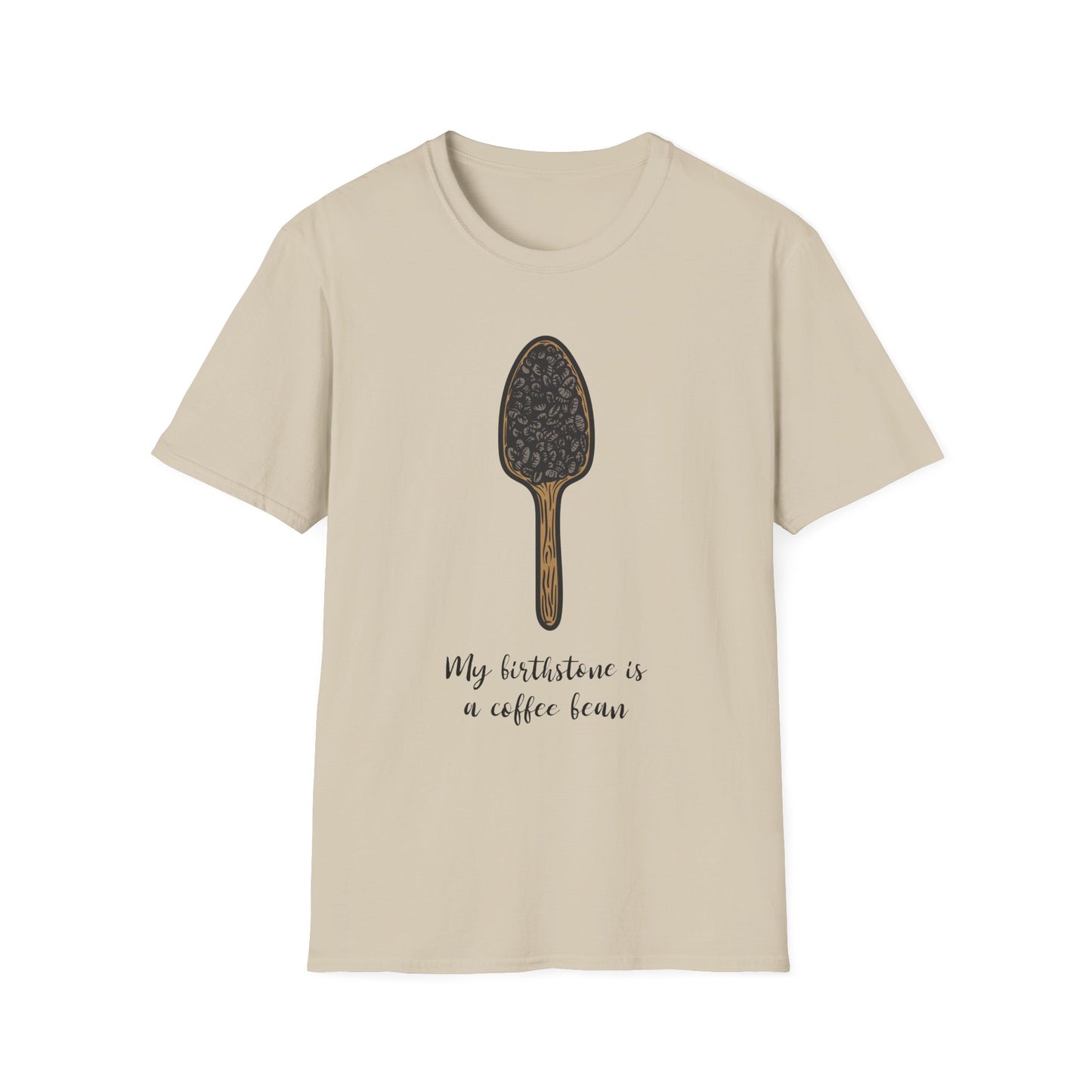 Coffee Bean Birthstone Unisex T-Shirt, Coffee Lover Tee, Funny Coffee Shirt, Gift for Coffee Drinkers, Coffee Obsessed Apparel