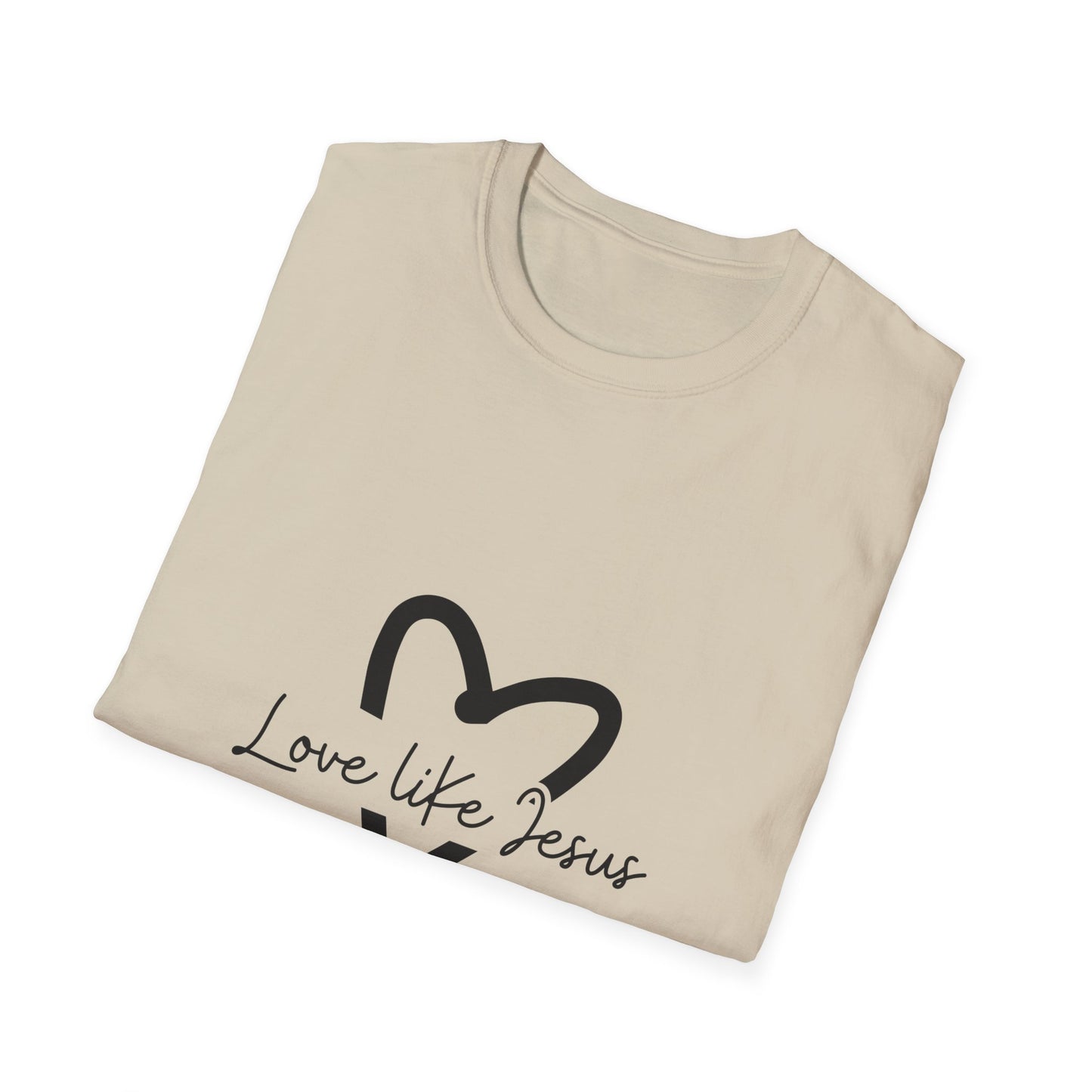Christian Unisex T-Shirt, Inspirational Jesus Tee, Religious Graphic Tee, Comfortable Softstyle Top, Christian Gift, Printed Front and Back