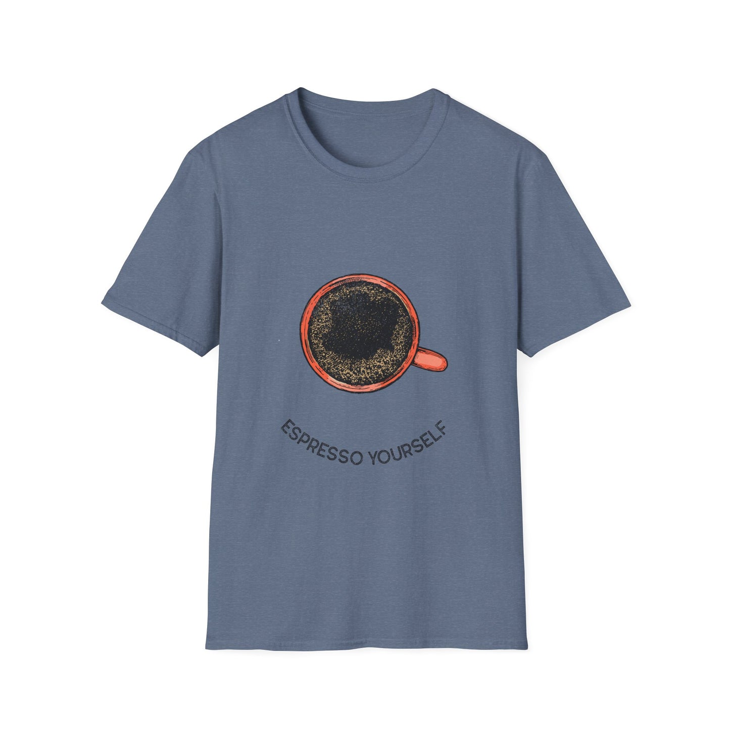 Espresso Yourself Unisex Softstyle T-Shirt, Coffee Lover Tee, Funny Coffee Shirt, Gift for Coffee Drinkers, Coffee Obsessed Apparel