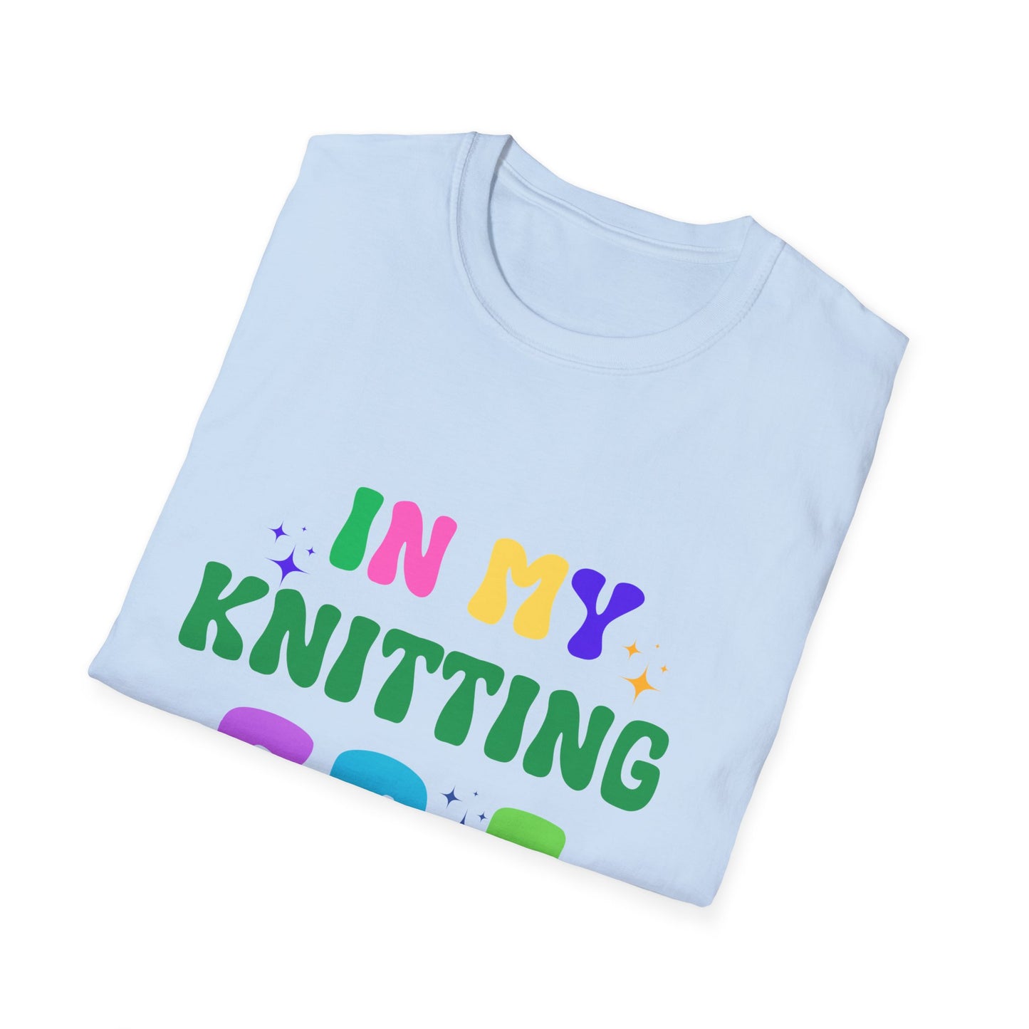 Knitting Era Unisex Softstyle T-Shirt, Knit Lover Gift Tee, Comfy Knitting Shirt, Knitter's Wardrobe Essential, Knitting Hobby Apparel