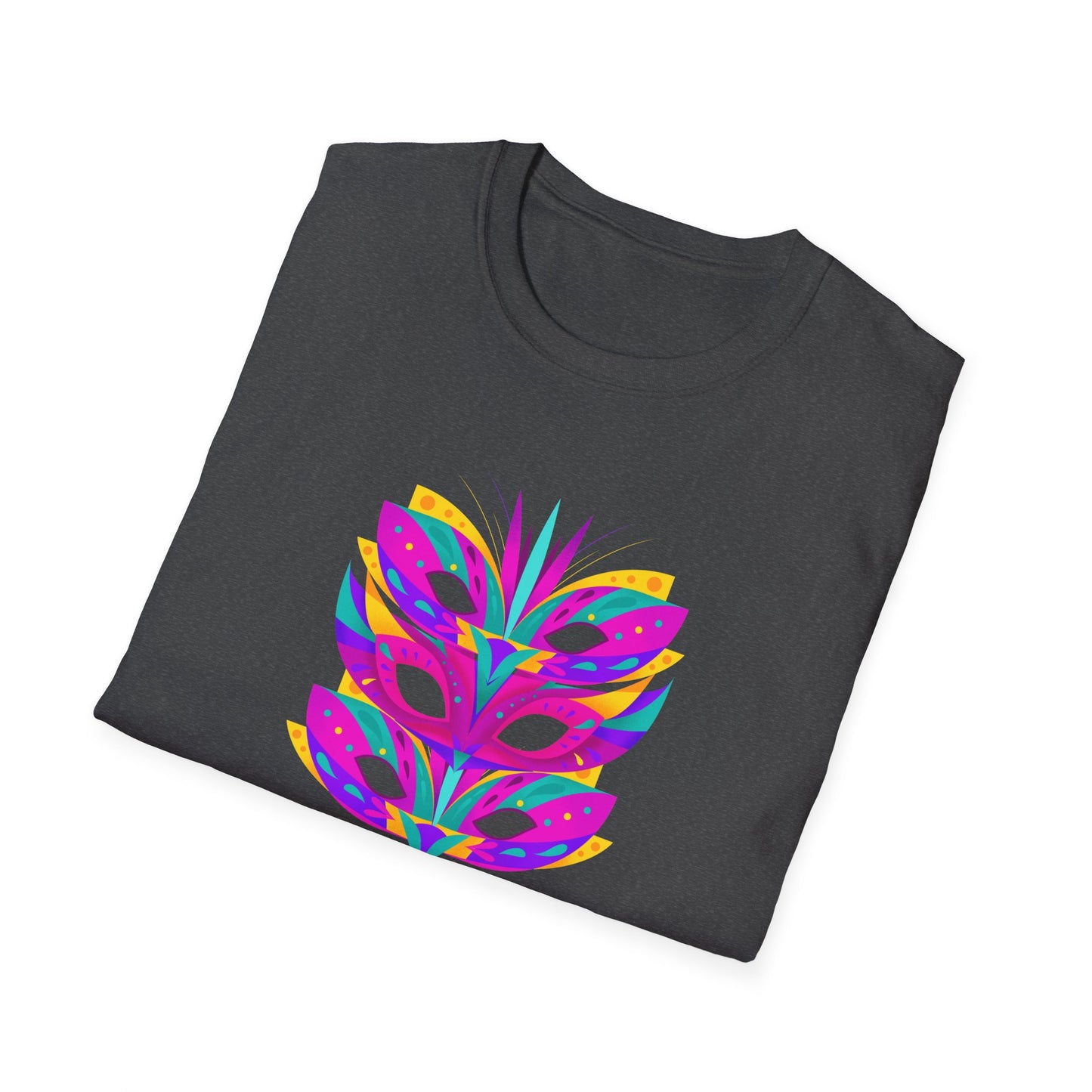 Mardi Gras is my Biggest Favorite Mistake Unisex Softstyle T-Shirt, Party SHirt, Fat Tuesday tee