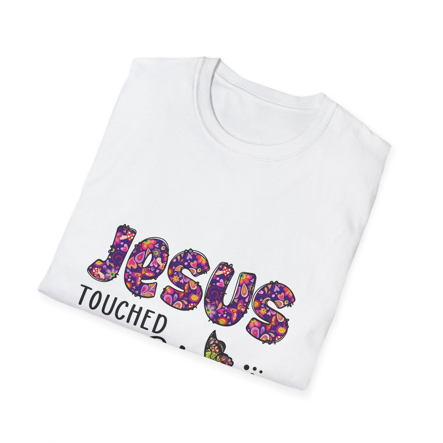 Jesus Touched My Heart Unisex T-Shirt, Spiritual Tee, Christian Gift, Inspirational Shirt, Faith Clothing