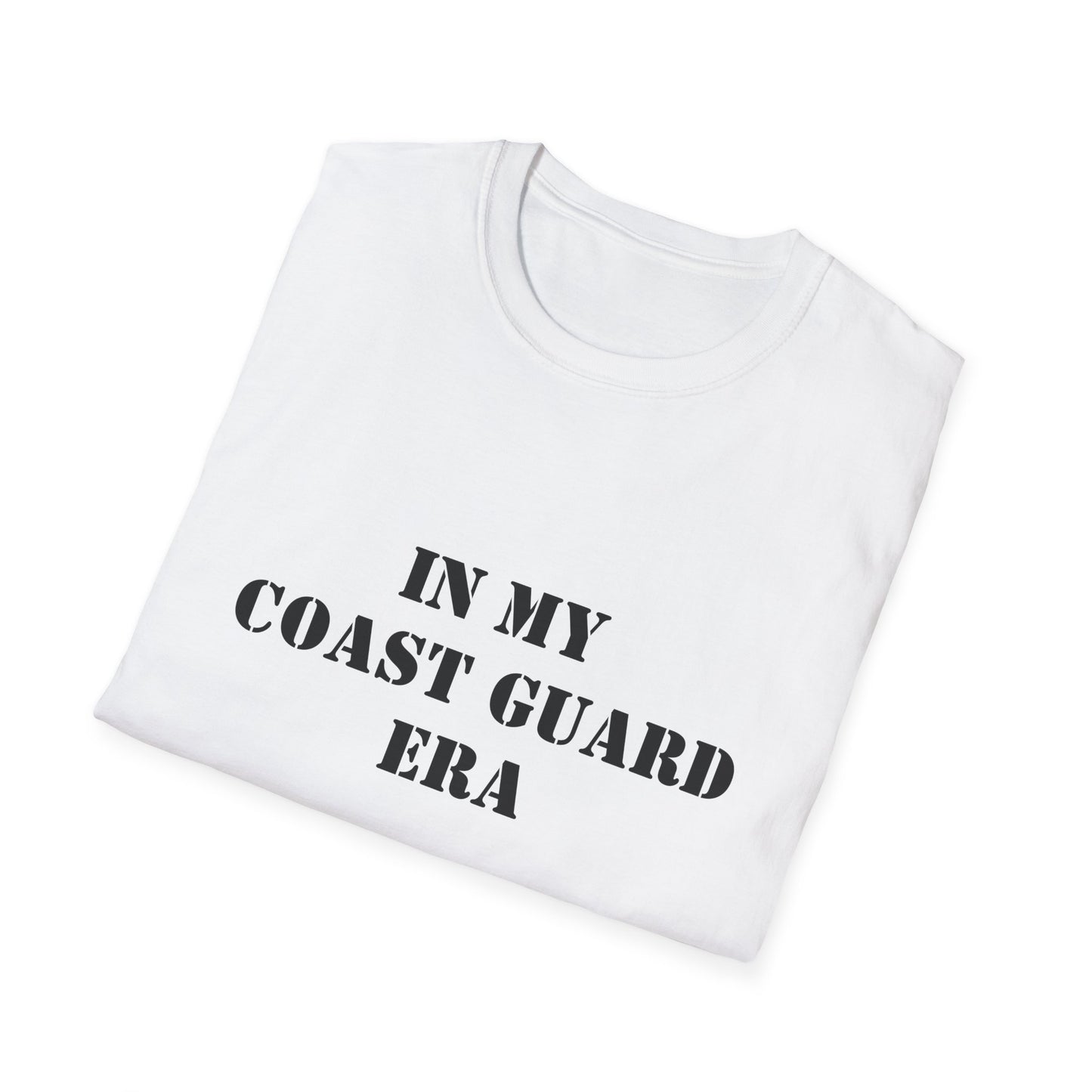 Coast Guard Era Unisex Softstyle T-Shirt, Nautical Tee, Ocean Lover Gift, Graphic Tee, Naval Theme Top