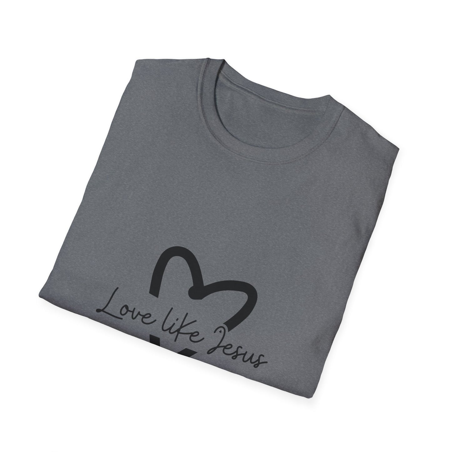 Christian Unisex T-Shirt, Inspirational Jesus Tee, Religious Graphic Tee, Comfortable Softstyle Top, Christian Gift, Printed Front and Back
