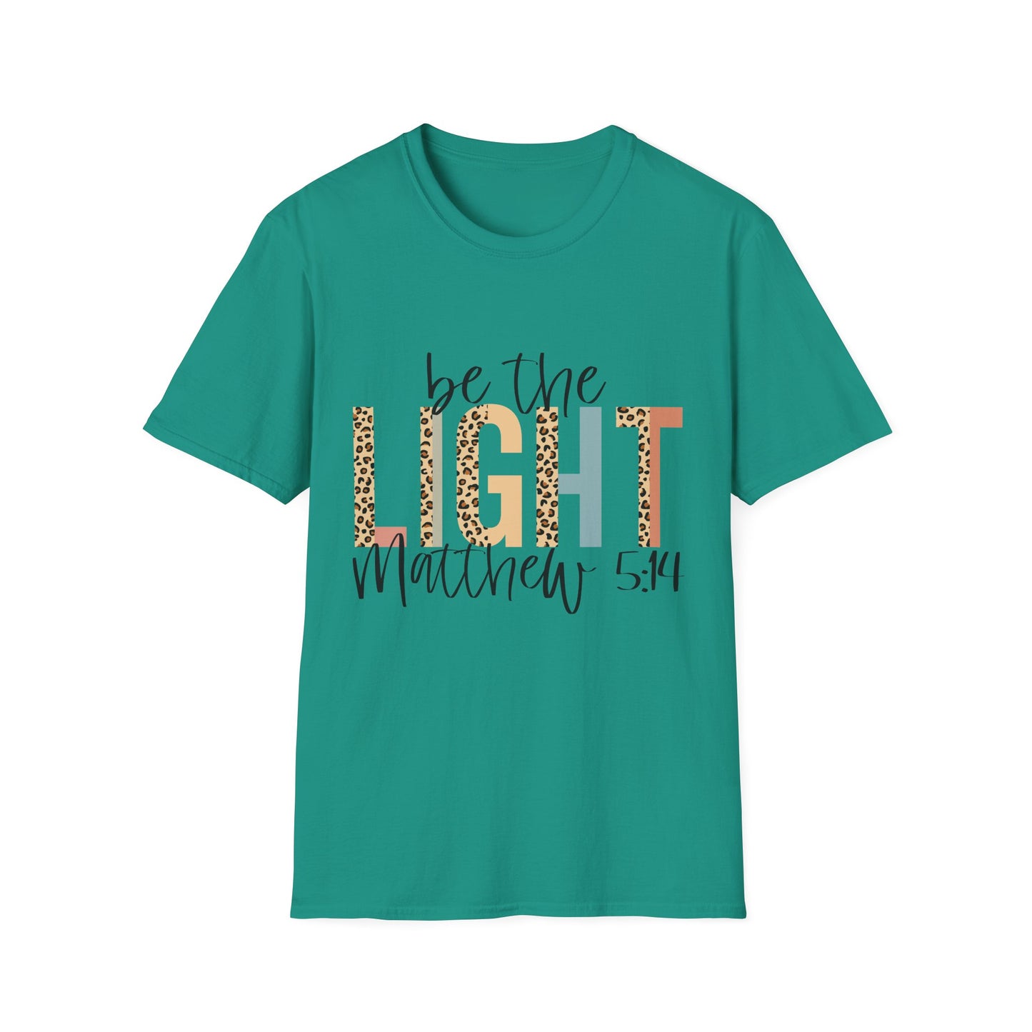 Religious Scripture Unisex T-Shirt, Inspirational Christian Tee, Be the Light Bible Verse Shirt, Matthew 5:14 Clothing, Spiritual Gift Top