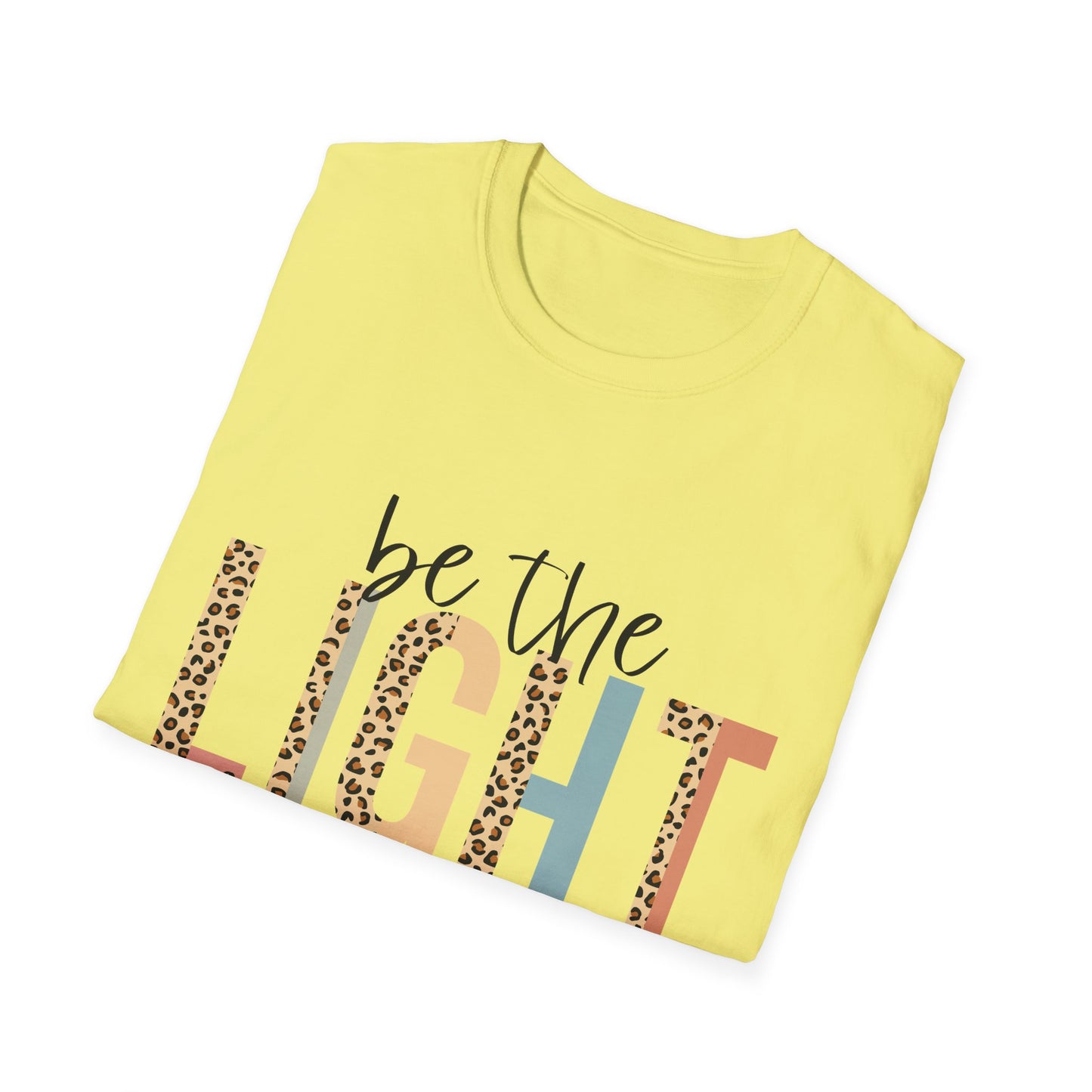 Religious Scripture Unisex T-Shirt, Inspirational Christian Tee, Be the Light Bible Verse Shirt, Matthew 5:14 Clothing, Spiritual Gift Top
