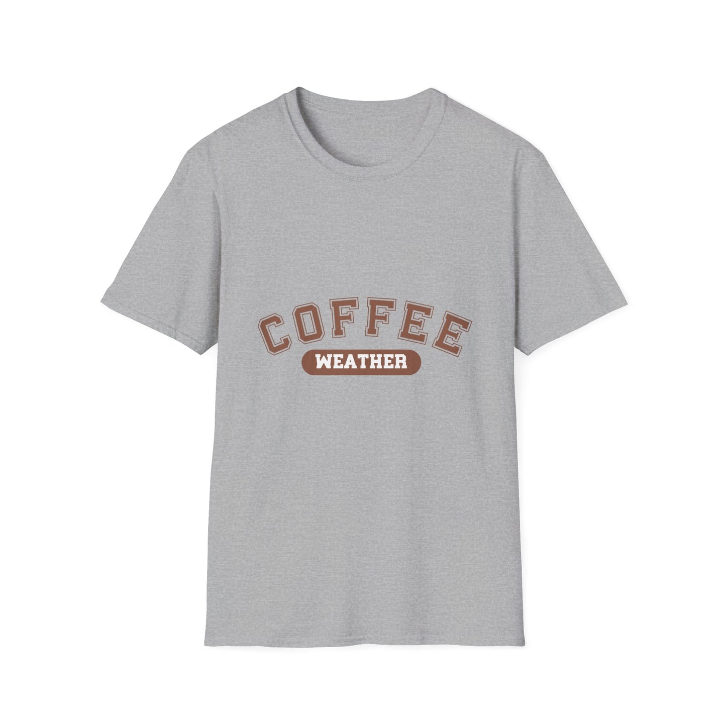 Coffee Weather Unisex T-Shirt, Coffee lover shirt, Cozy Tee, Fall fashion, Gift for coffee drinker, Coffee weather apparel