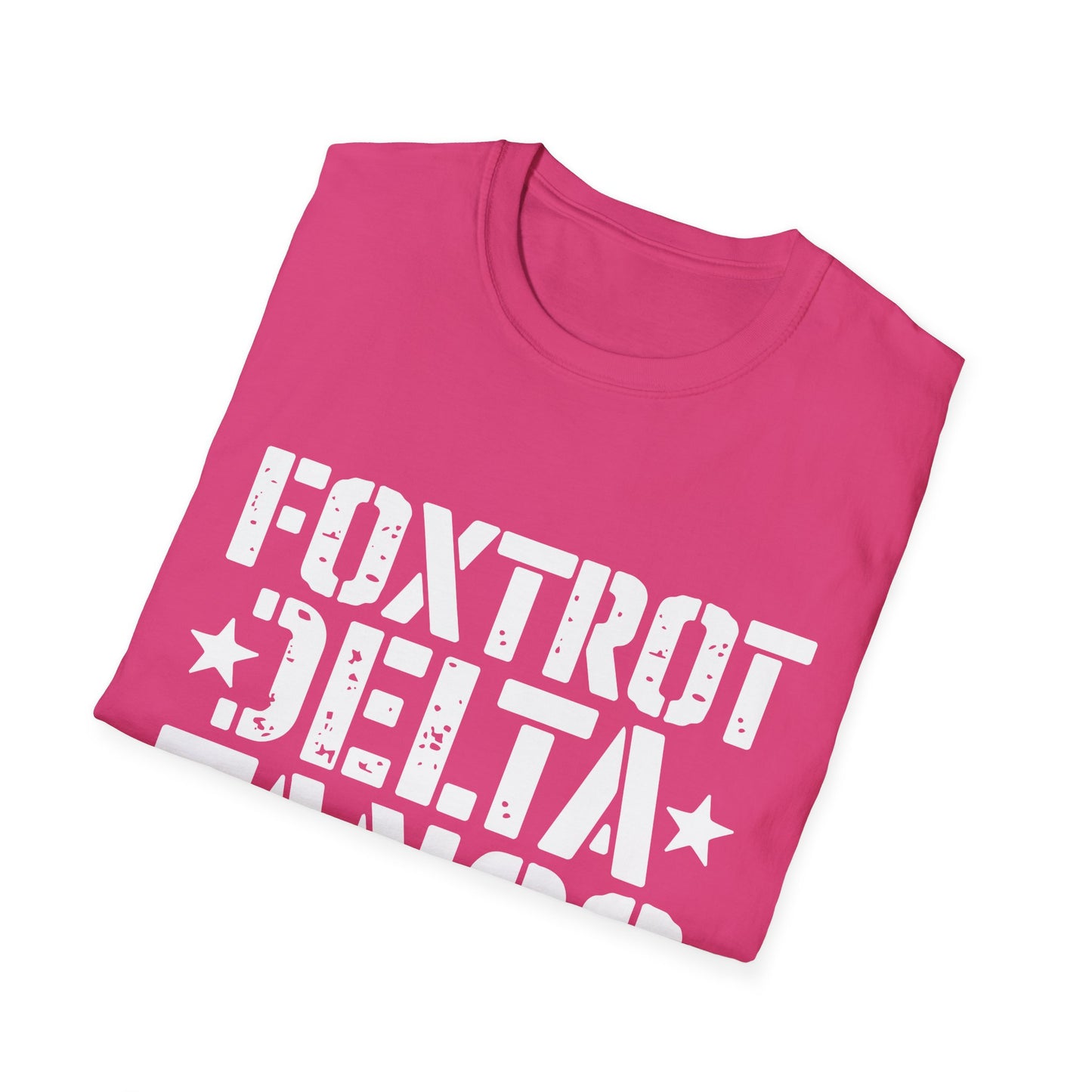 Delta Foxtrot Tango Resist Persist Prevail Unisex Softstyle T-Shirt, Protest Tee, Activist Shirt, Political Apparel, Military Alphabet Top