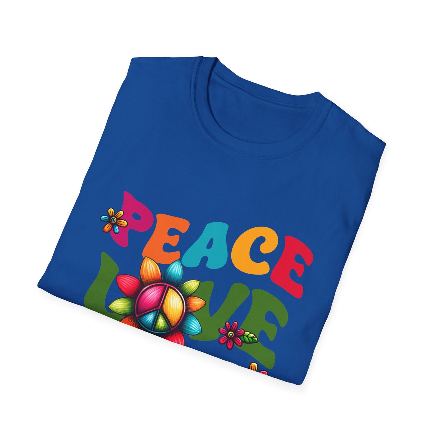 Christian Peace Love Jesus Unisex Softstyle T-Shirt, Religious Faith Tee, Christian Gift, Inspirational Shirt, Religious Apparel, Christian