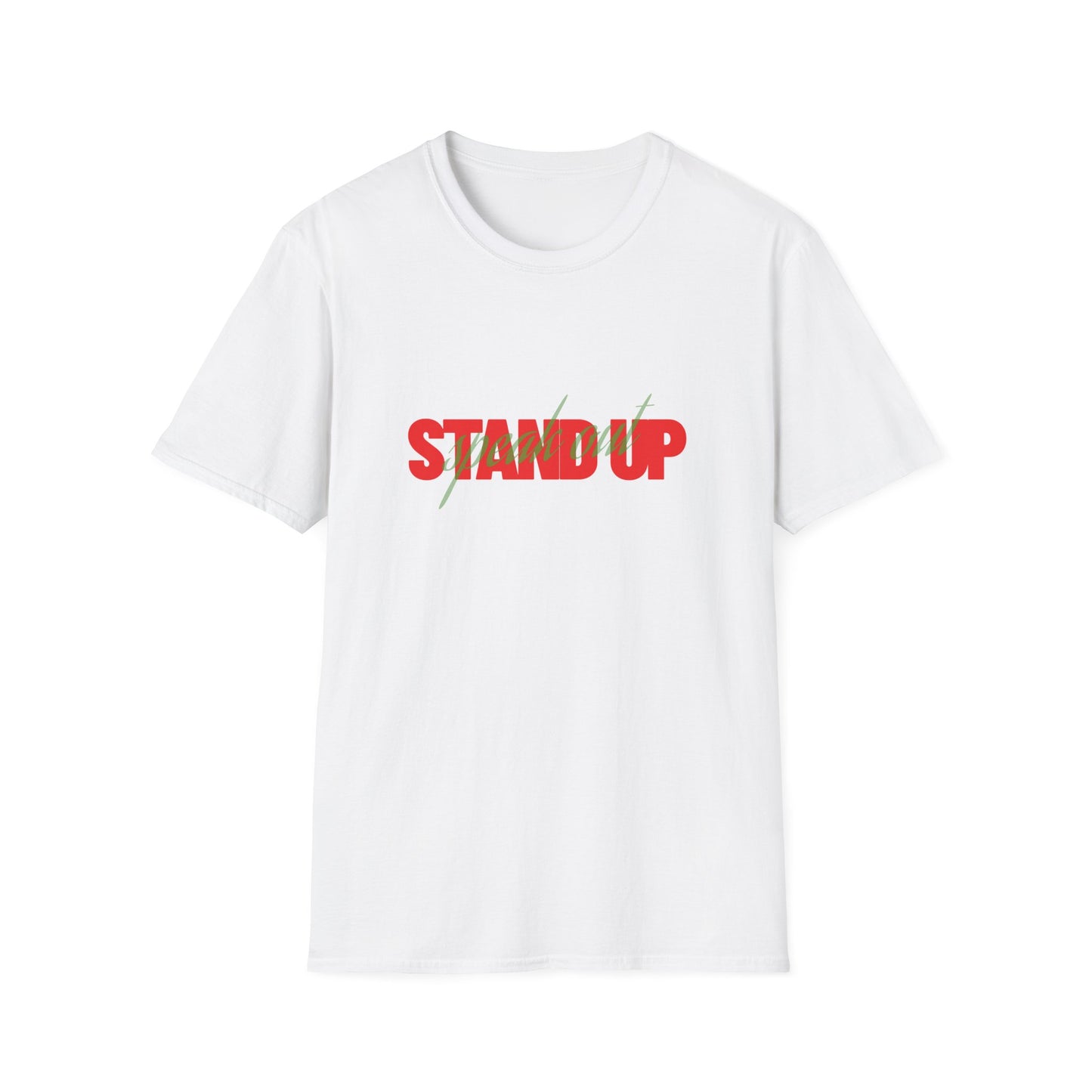 Stand Up, Speak Out, Unisex Softstyle T-Shirt, Civil Rights Movement Shirt, Black Lives Matter Apparel, African American Heritage Tee