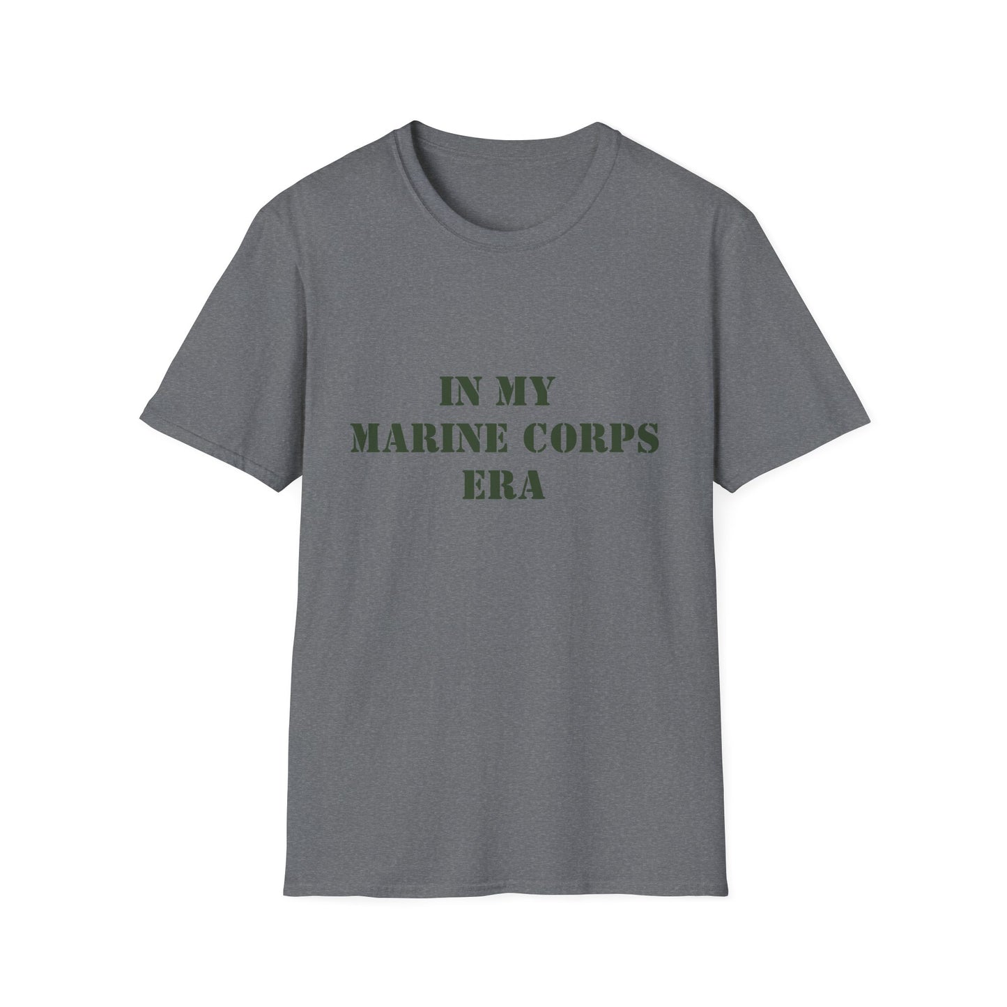 Marine Corps Era Unisex Softstyle T-Shirt, Military Veteran Tee, Army Soldier Shirt, Patriotic Apparel, Armed Forces Gift