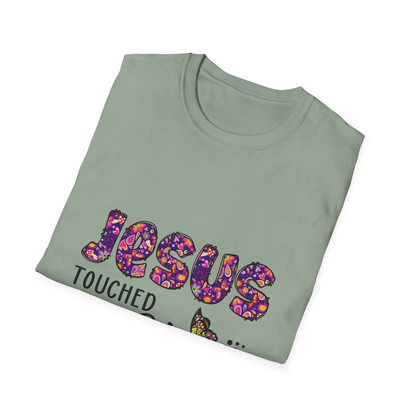 Jesus Touched My Heart Unisex T-Shirt, Spiritual Tee, Christian Gift, Inspirational Shirt, Faith Clothing